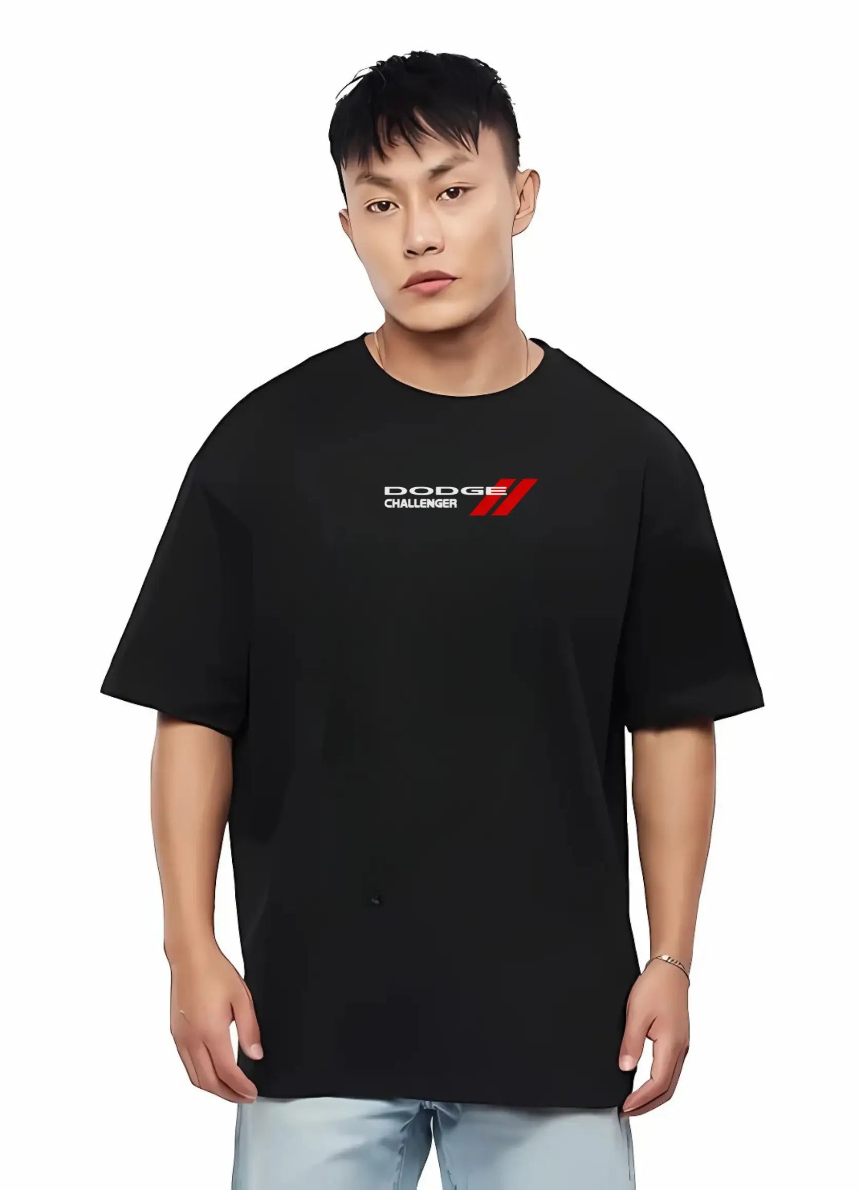 Dodge Challenger Oversized T-shirt Black - Strells