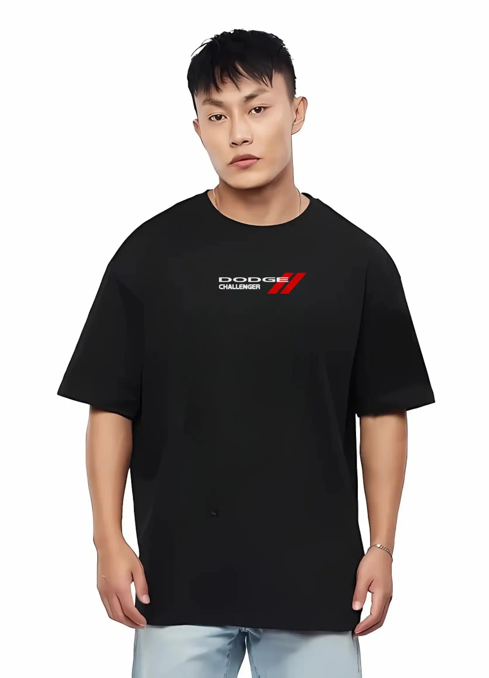 Dodge Challenger Oversized T-shirt Black - Strells