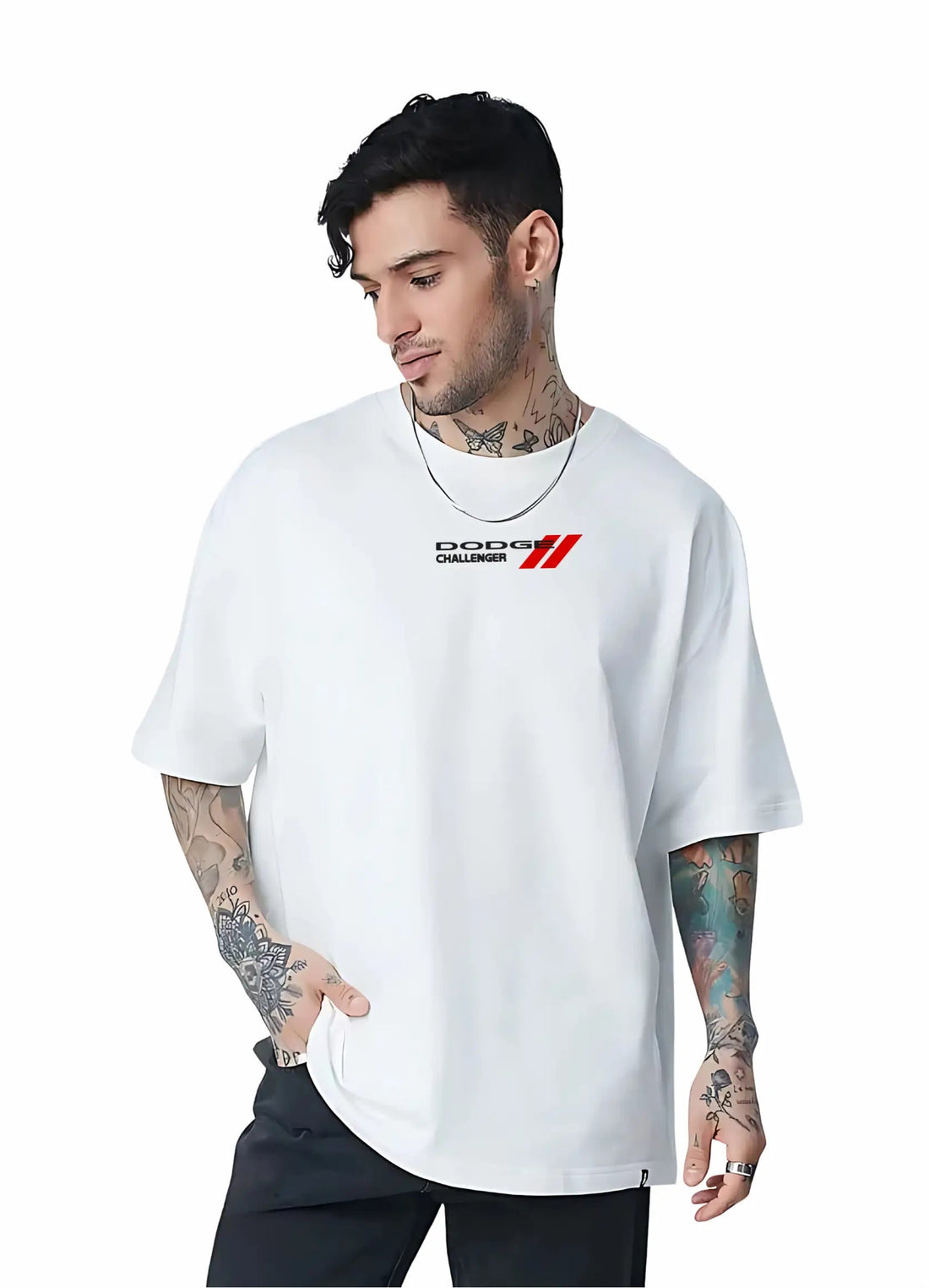 Dodge Challenger Oversized T-shirt Off - White - Strells