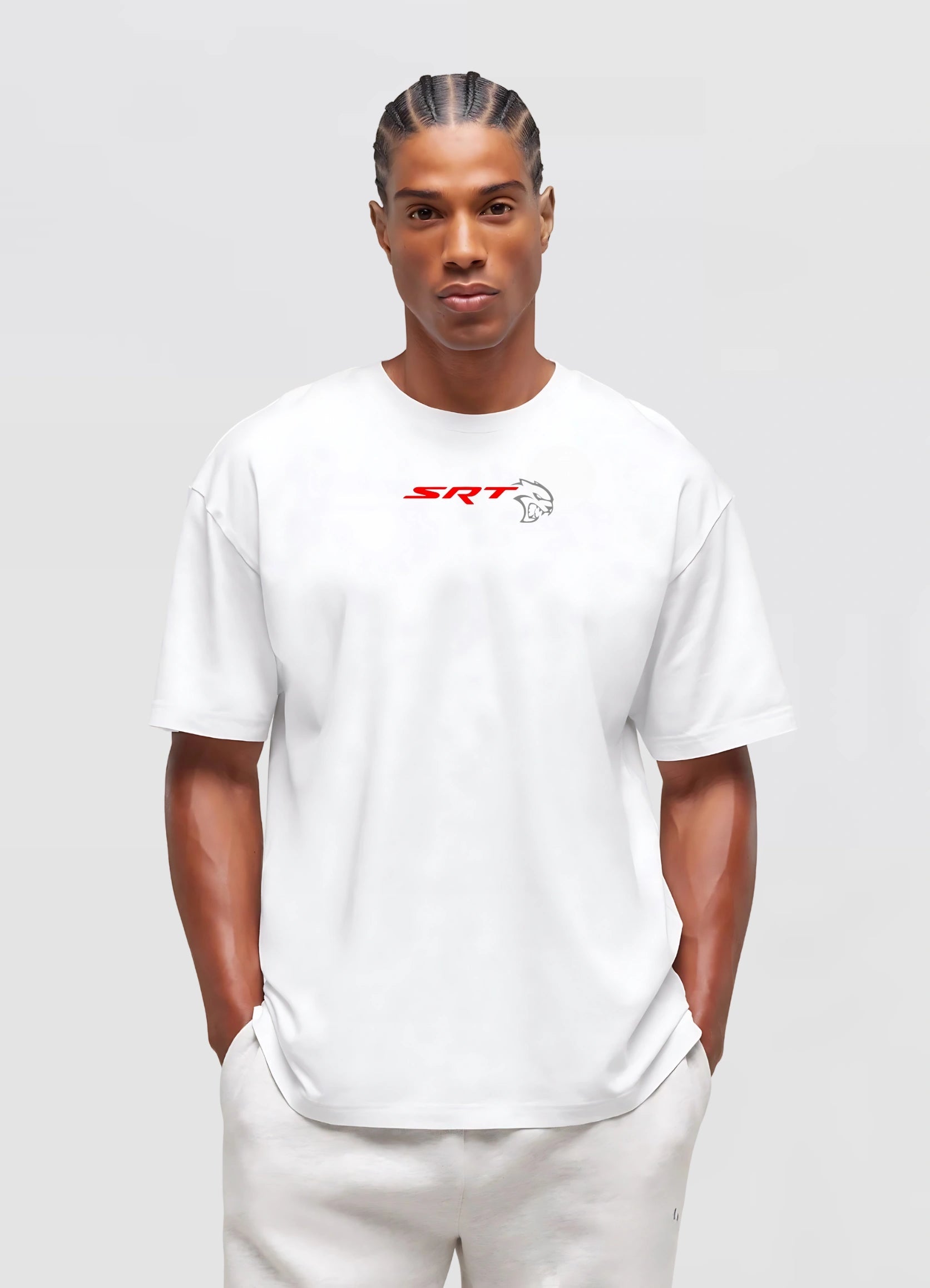 Dodge Challenger SRT Oversized T-shirt Off - white - Strells