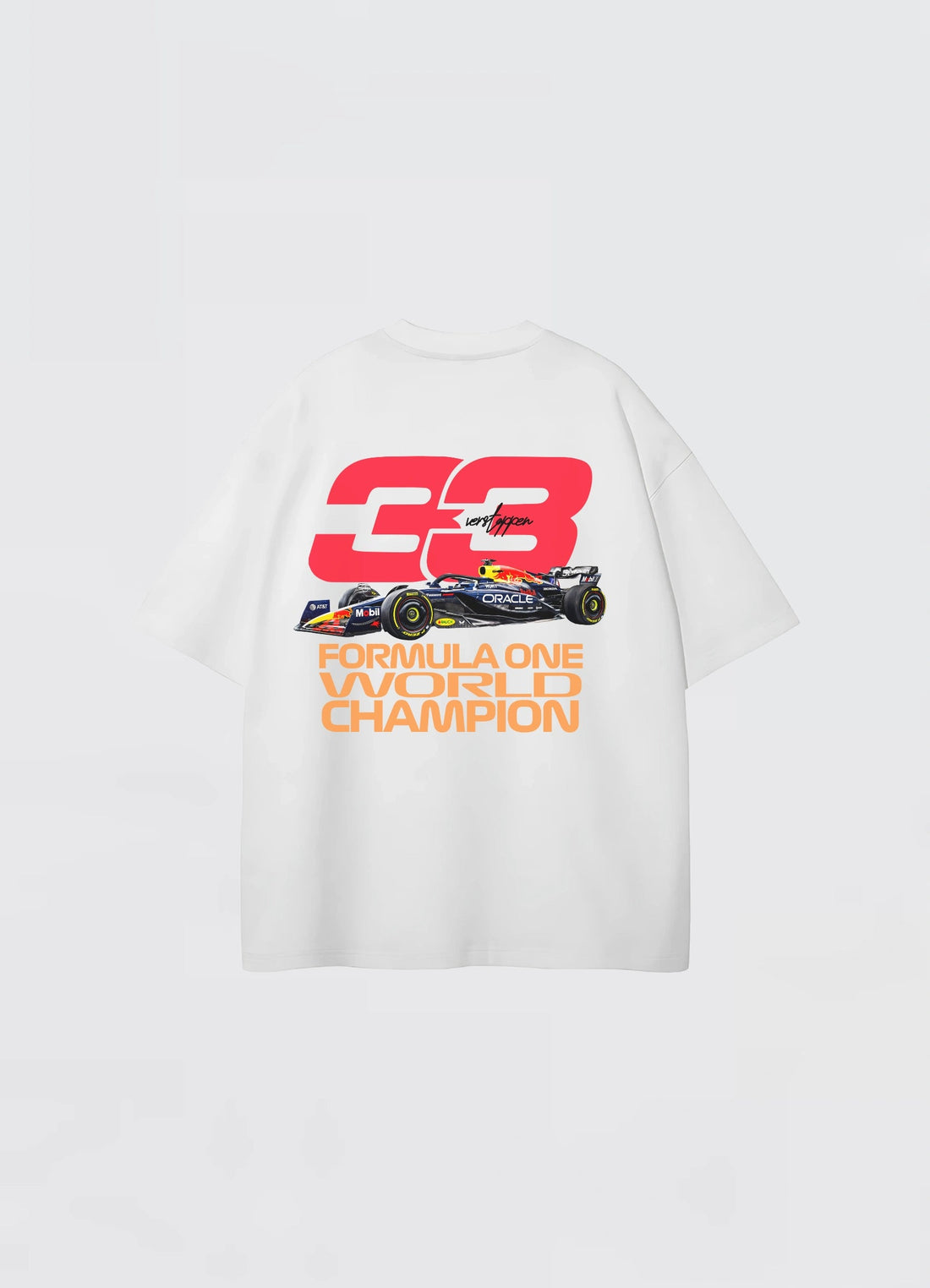 F1 World Champion Oversized T-shirt White - Strells