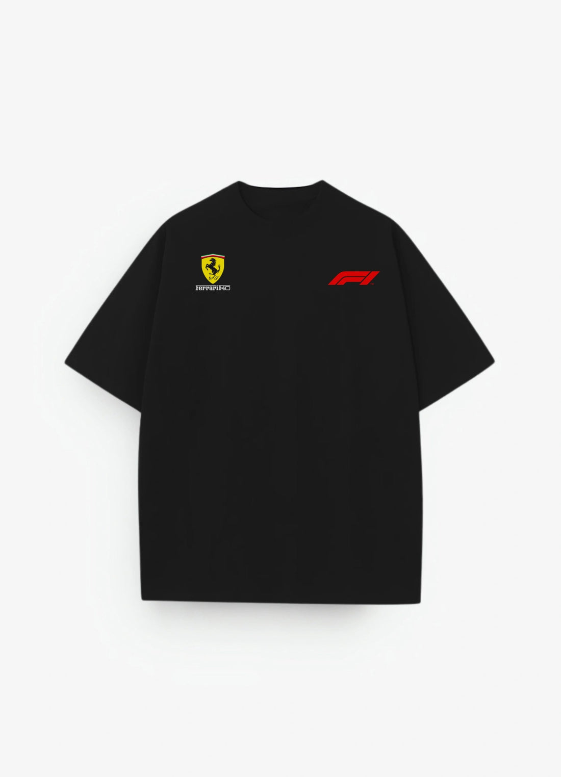 Ferrari F1 SF - 25 Oversized T-shirt Black - Strells