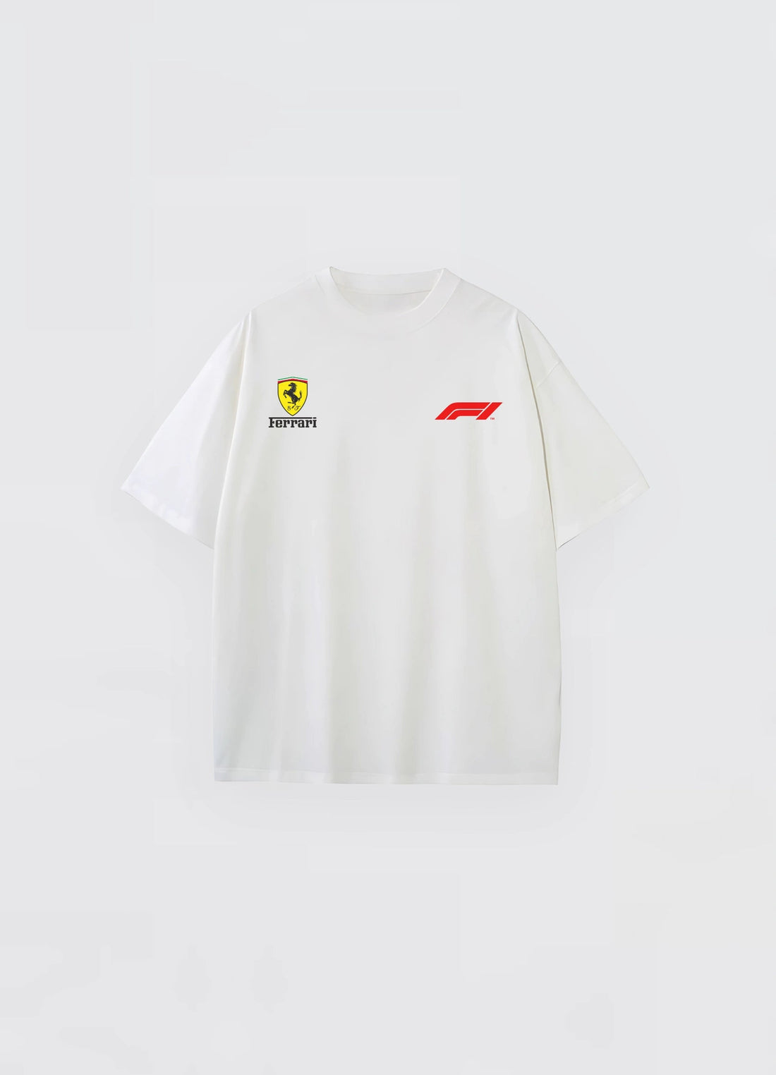 Ferrari Formula 1 Team Oversized T-shirt Off - white - Strells