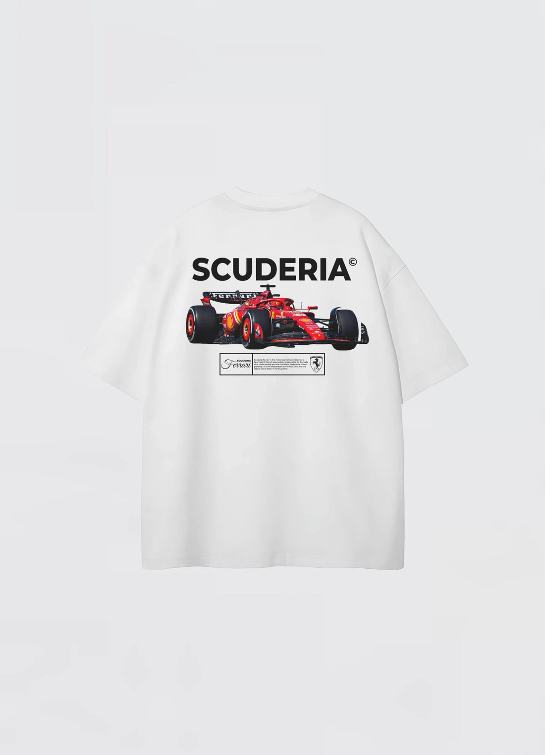 Ferrari Scuderia F1 Oversized T-shirt White - Strells
