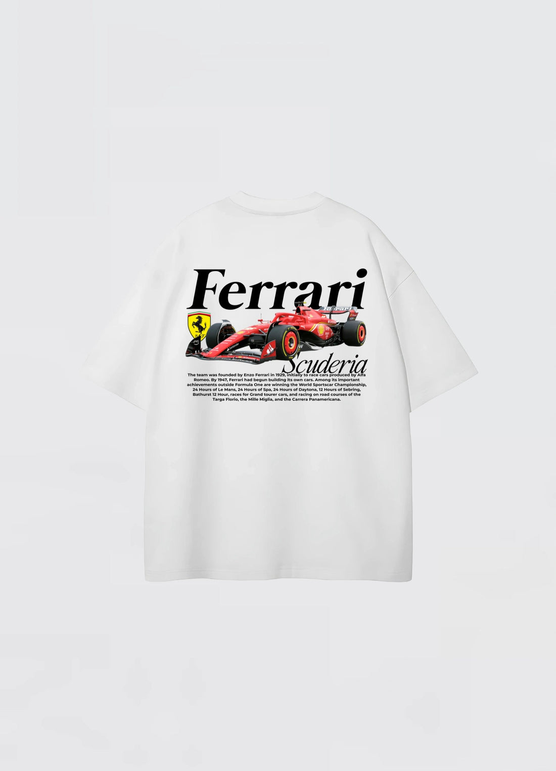 Ferrari Scuderia Oversized T-shirt White - Strells