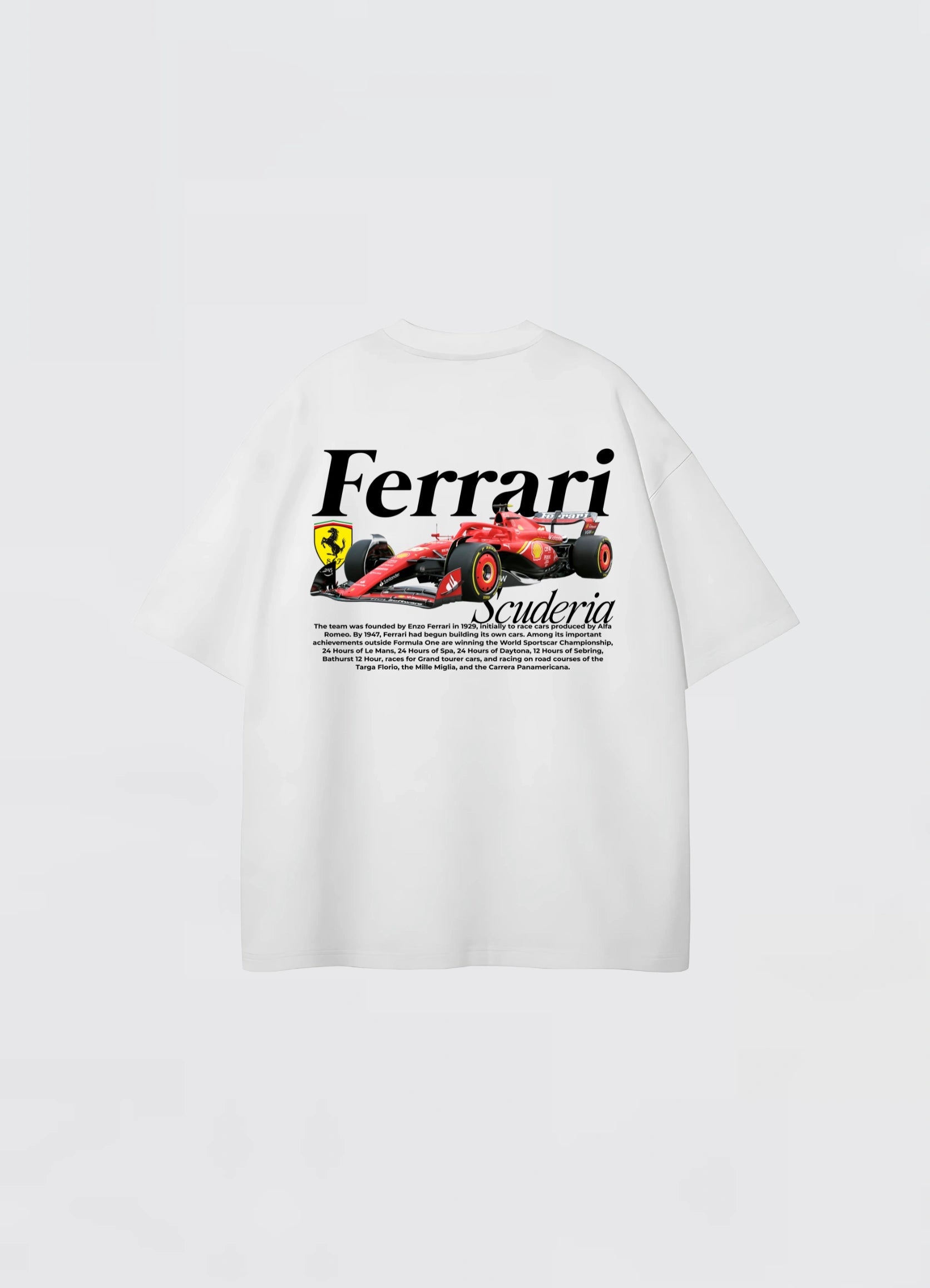 Ferrari Scuderia Oversized T-shirt White - Strells