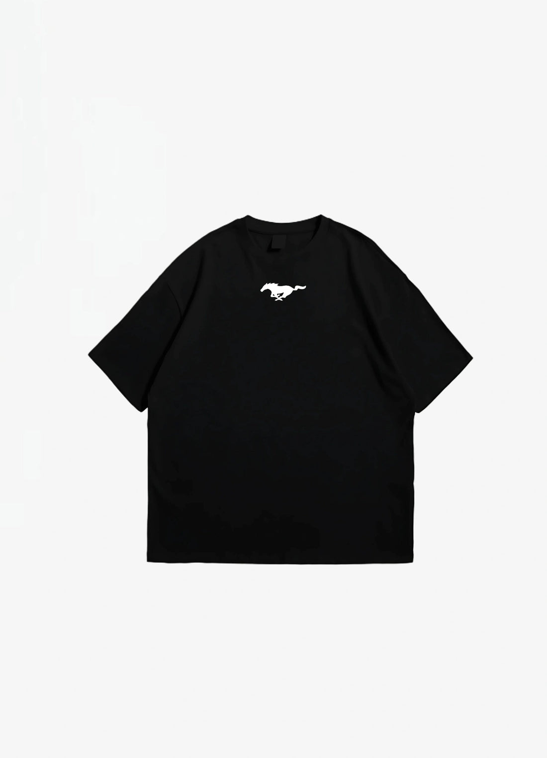Ford Mustang Fastback 1965 Oversized T-shirt Black - Strells