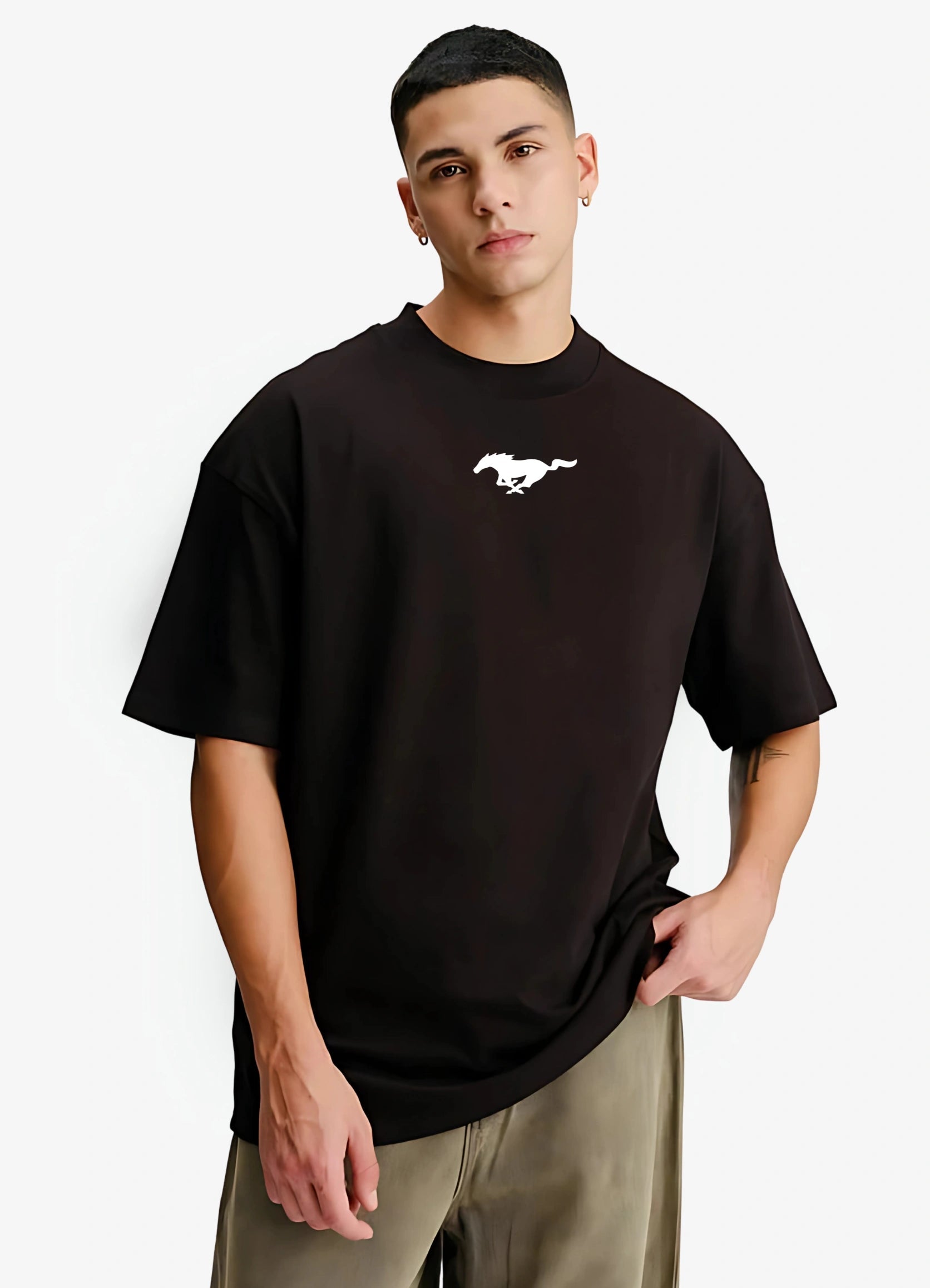Ford Mustang GT500 Shelby Oversized T-shirt Black - Strells