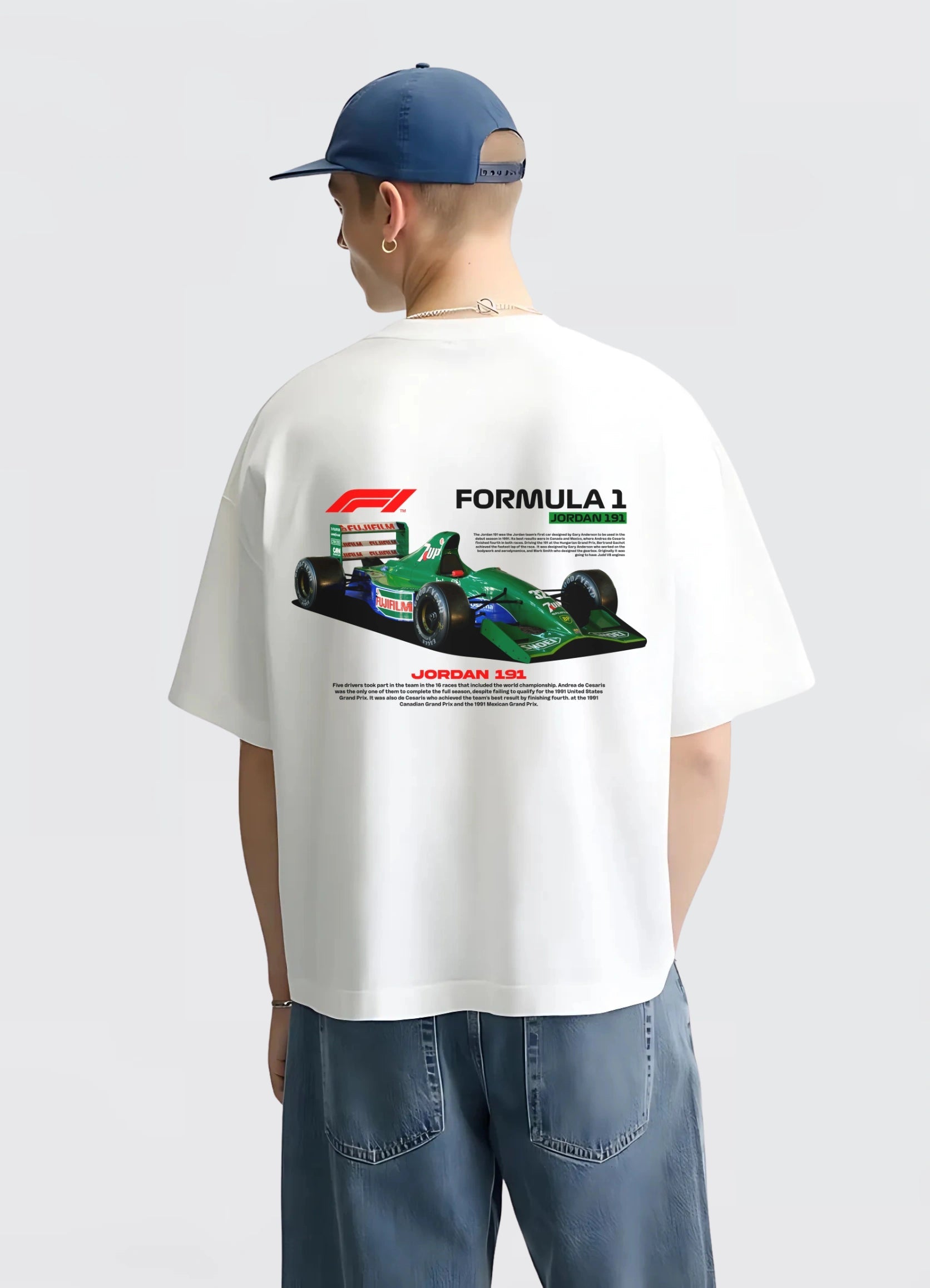 Formula 1 Jordan 191 Oversized T-shirt Off - white - Strells