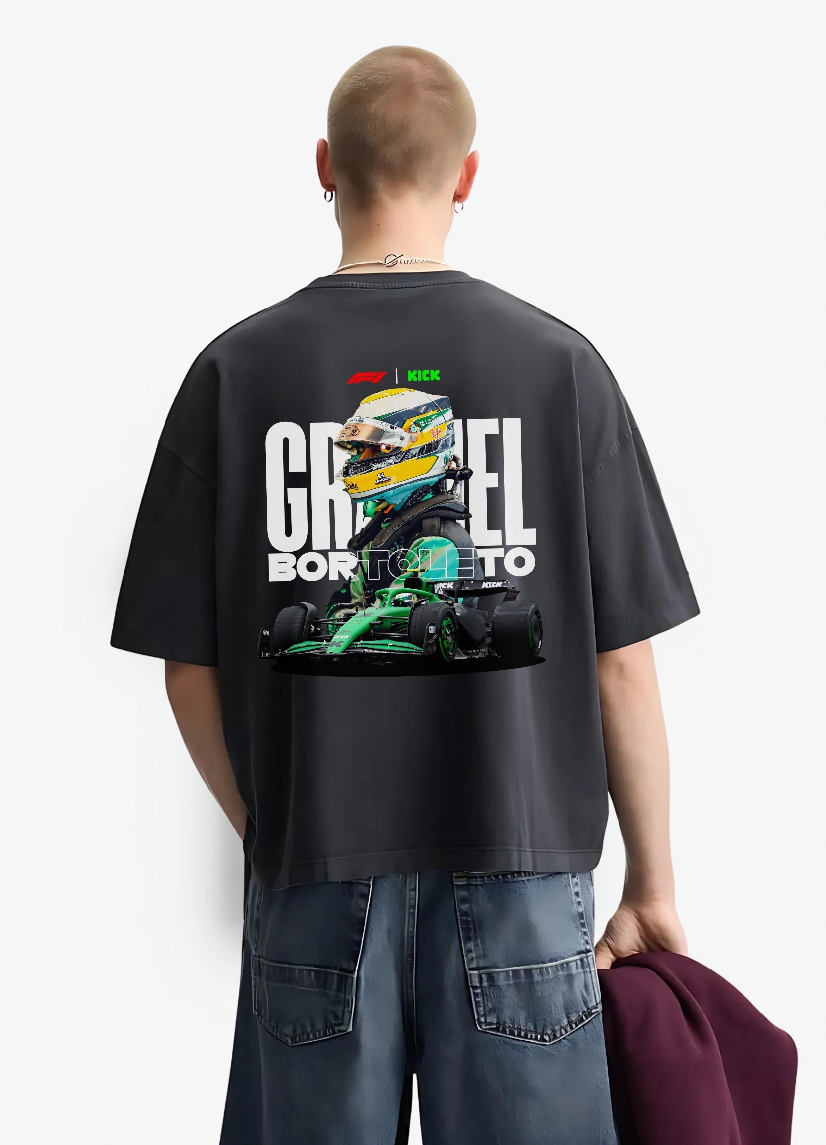 Gabriel Bortoleto Oversized T-shirt Black - Strells