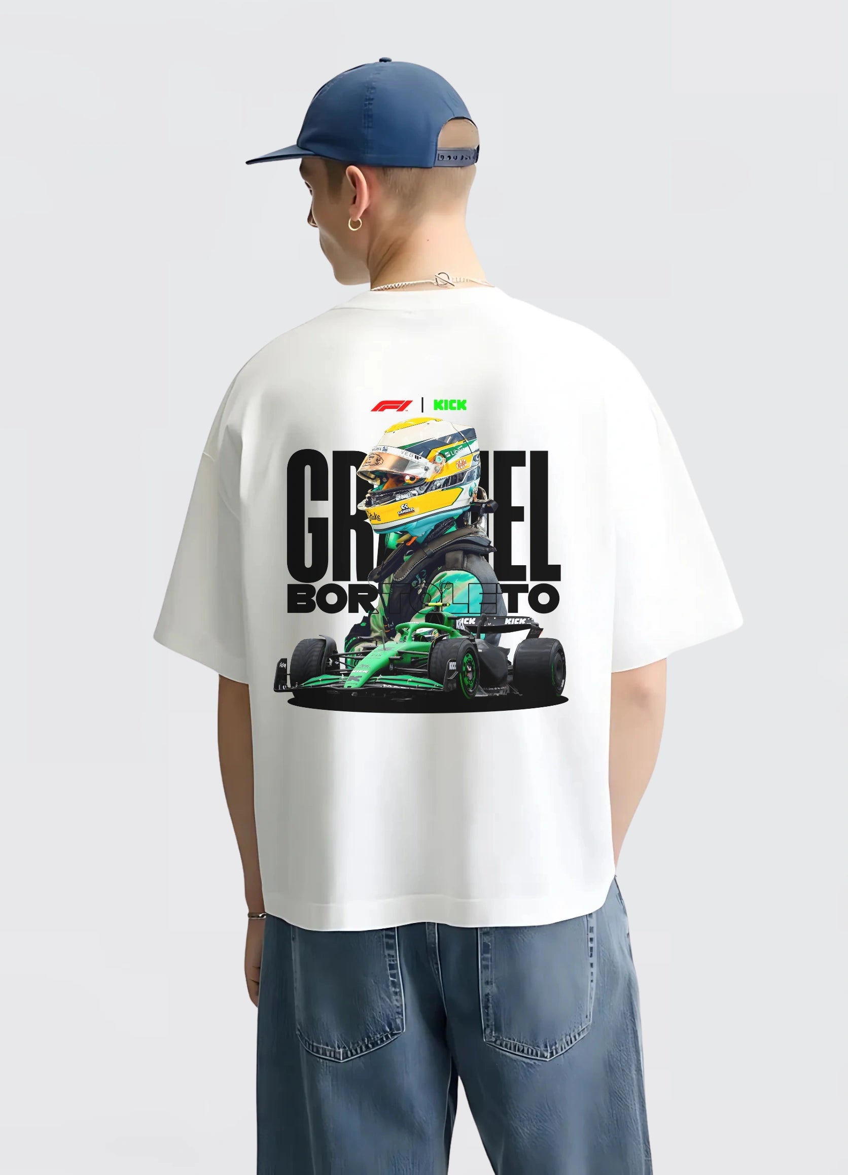 Gabriel Bortoleto Oversized T-shirt Off - white - Strells