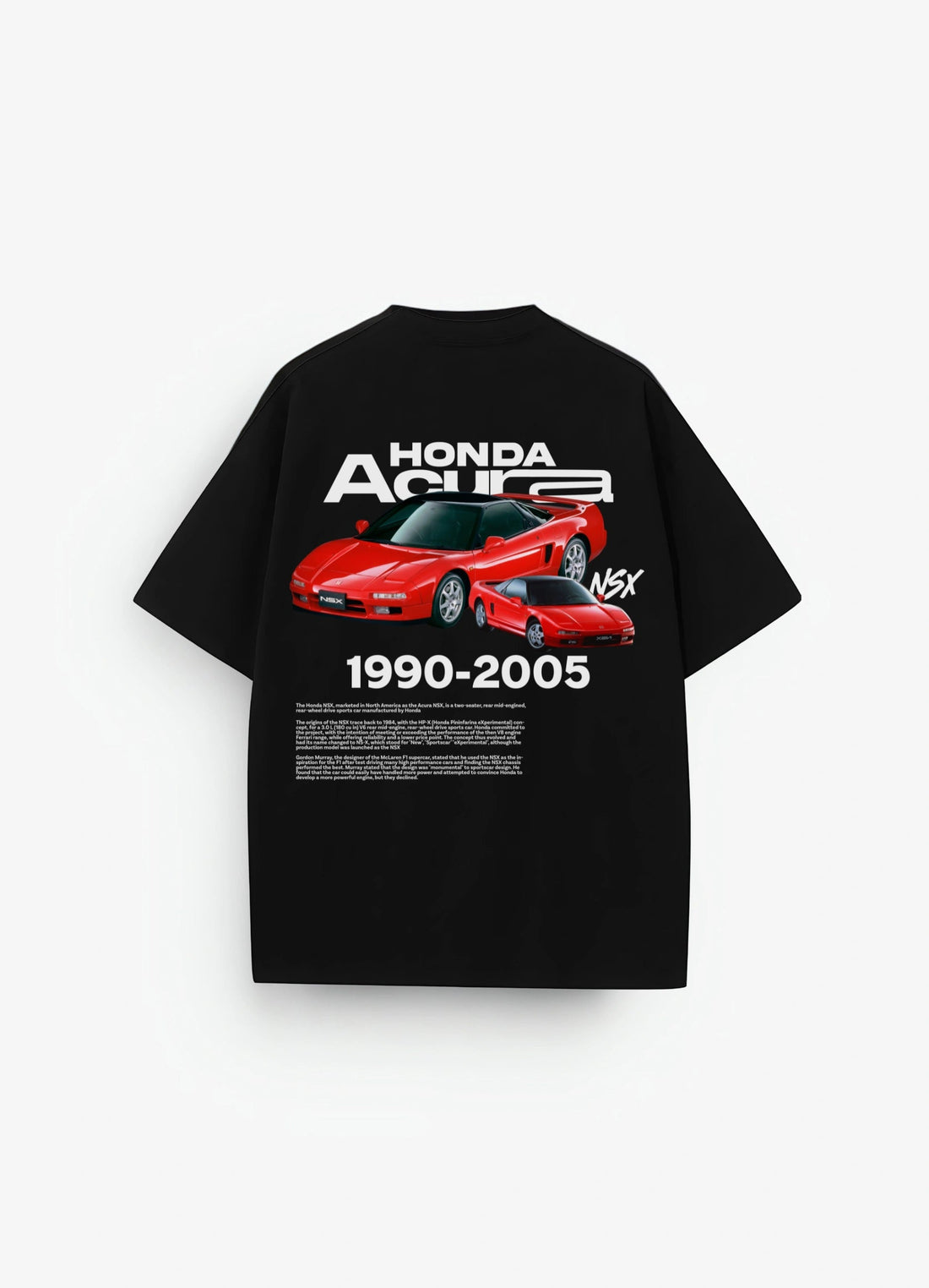 Honda Acura Oversized T-shirt Black - Strells