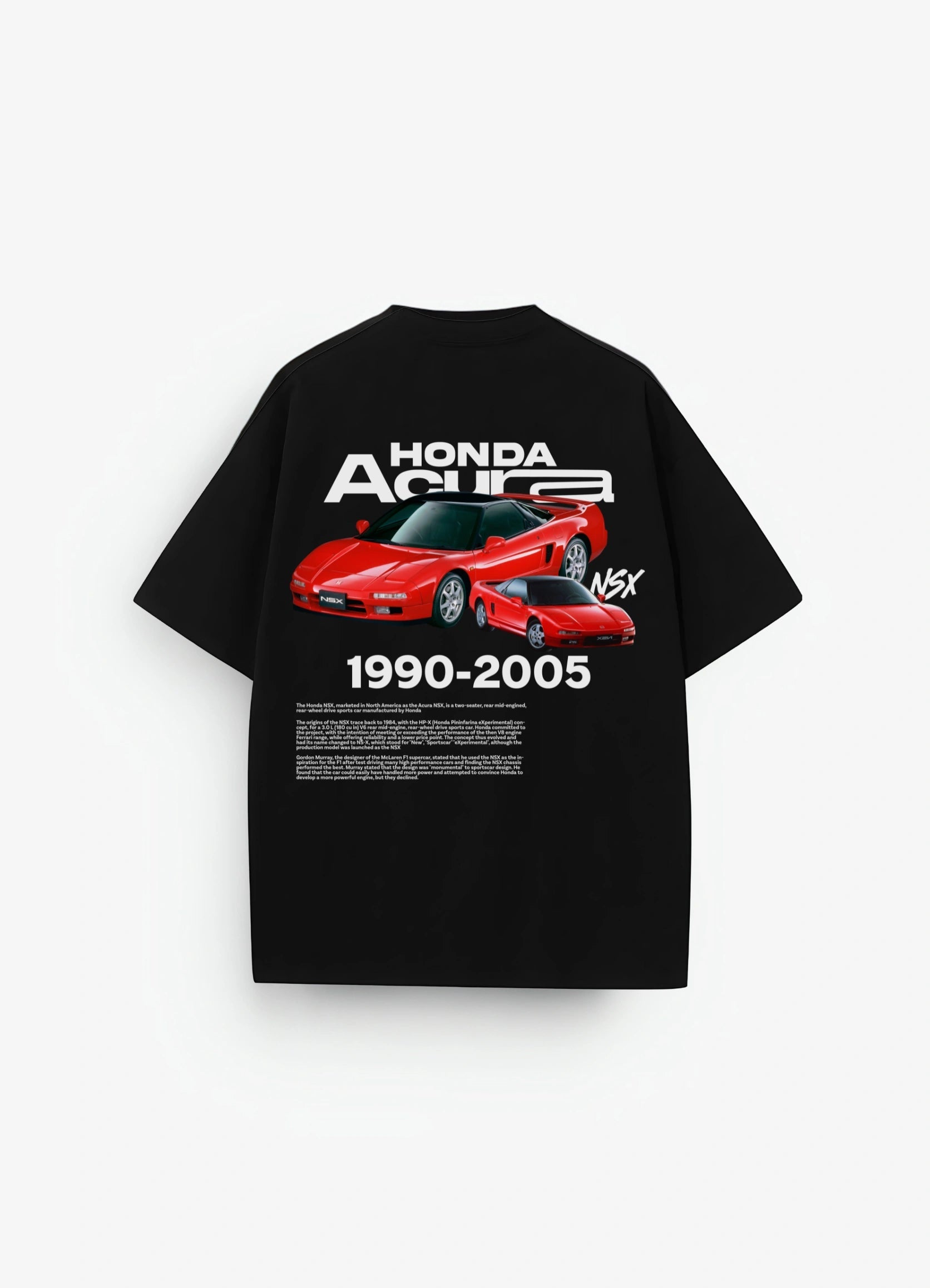 Honda Acura Oversized T-shirt Black - Strells