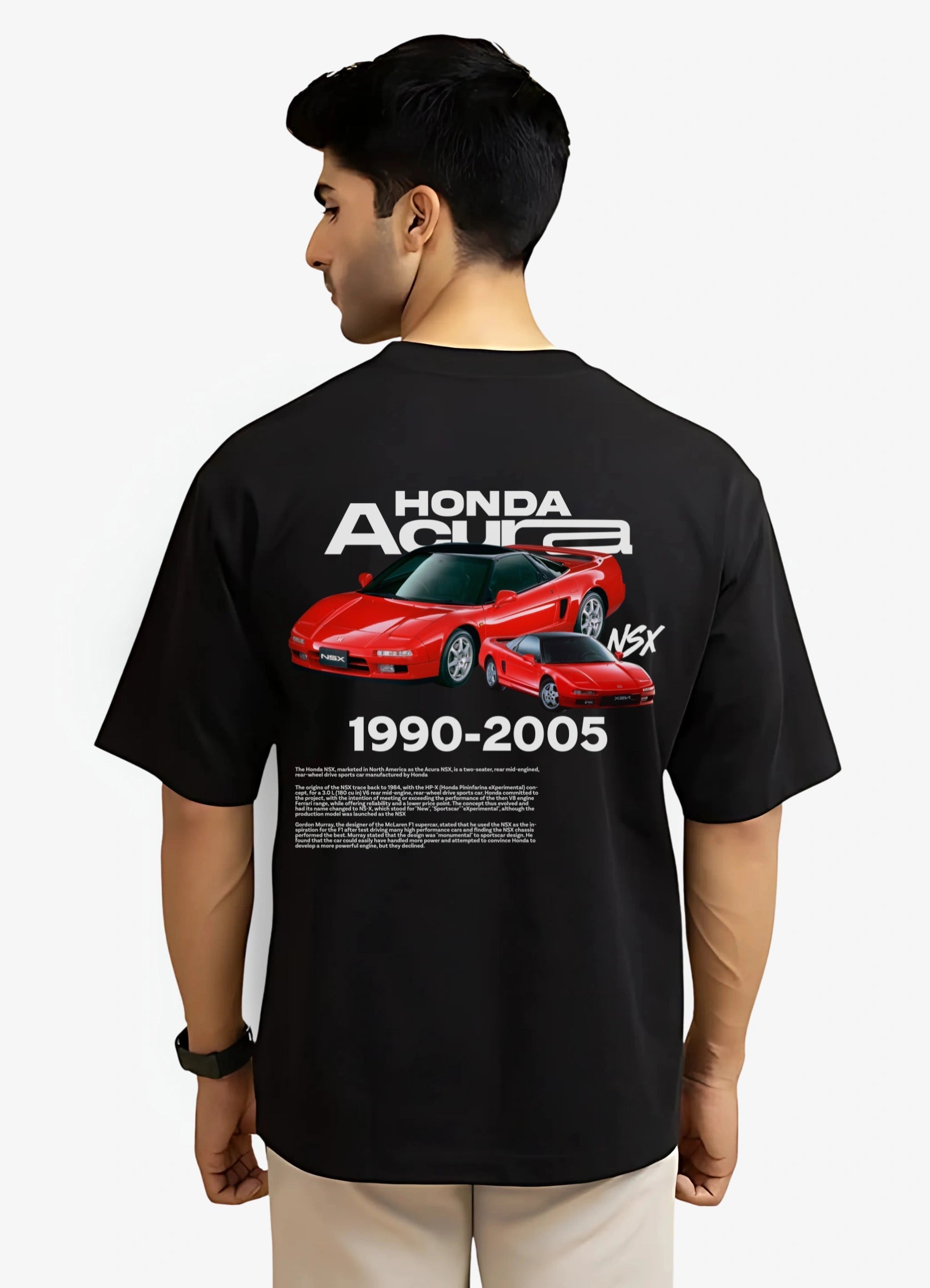 Honda Acura Oversized T-shirt Black - Strells