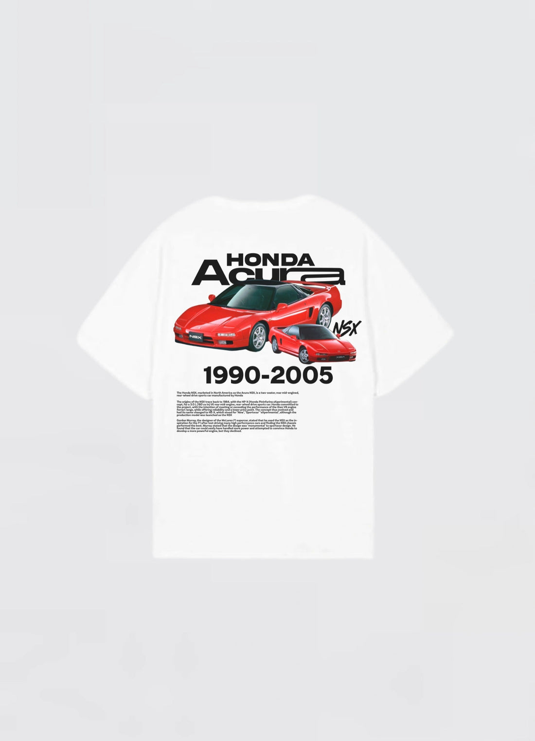 Honda Acura Oversized T-shirt Off - white - Strells