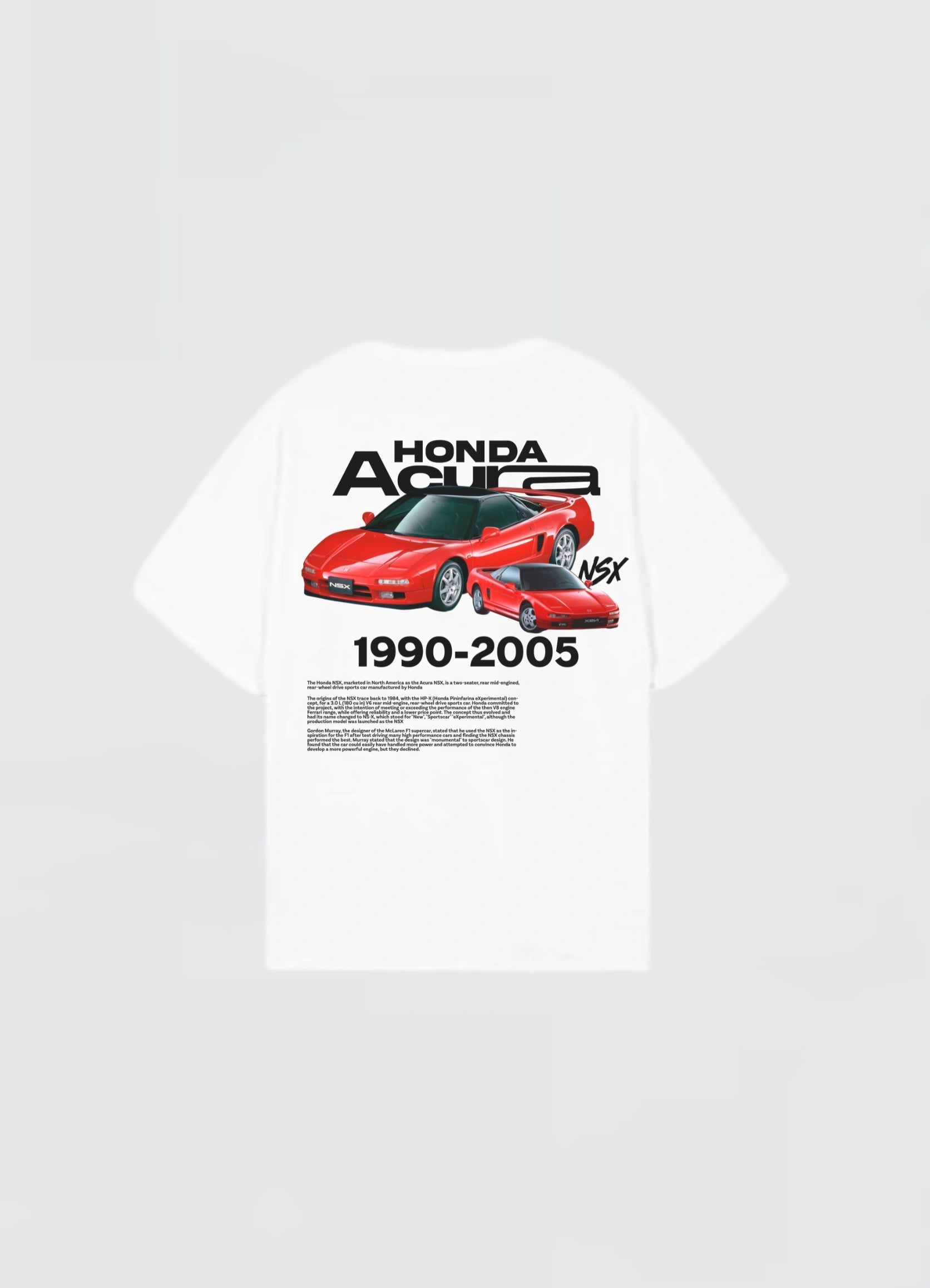 Honda Acura Oversized T-shirt Off - white - Strells
