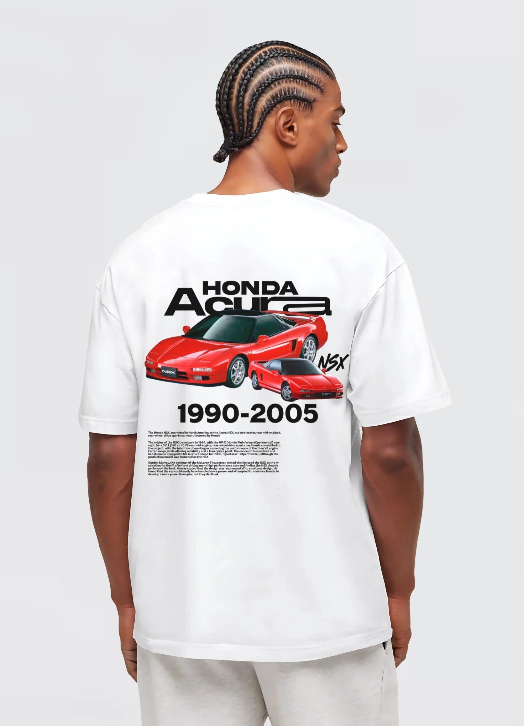 Honda Acura Oversized T-shirt Off - white - Strells