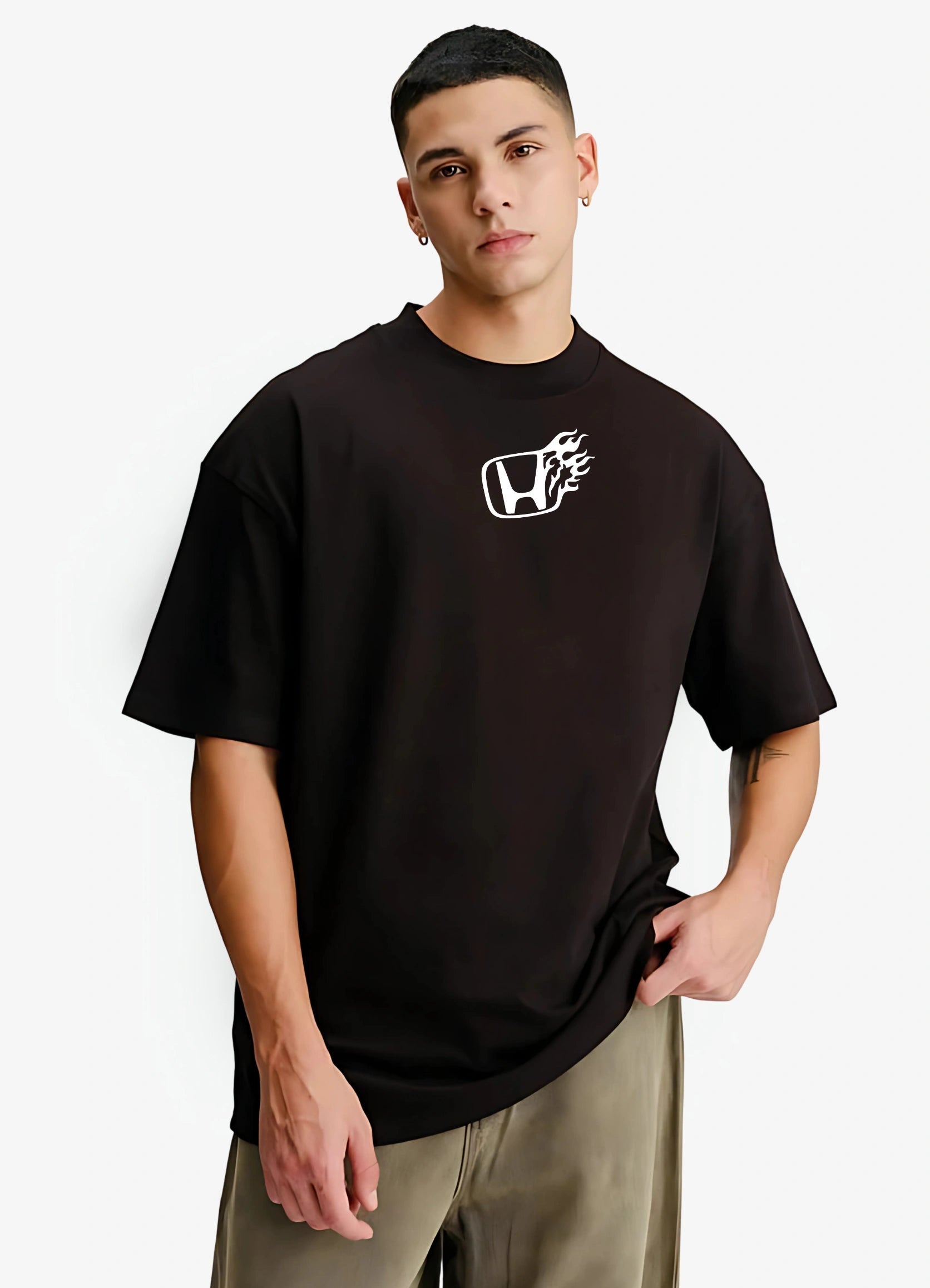 Honda Civic Typer R Oversized T-shirt Black - Strells