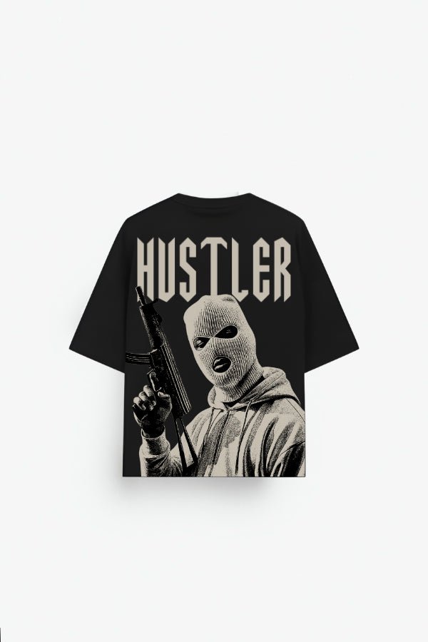 Hustler oversized T-shirt Black - Strells
