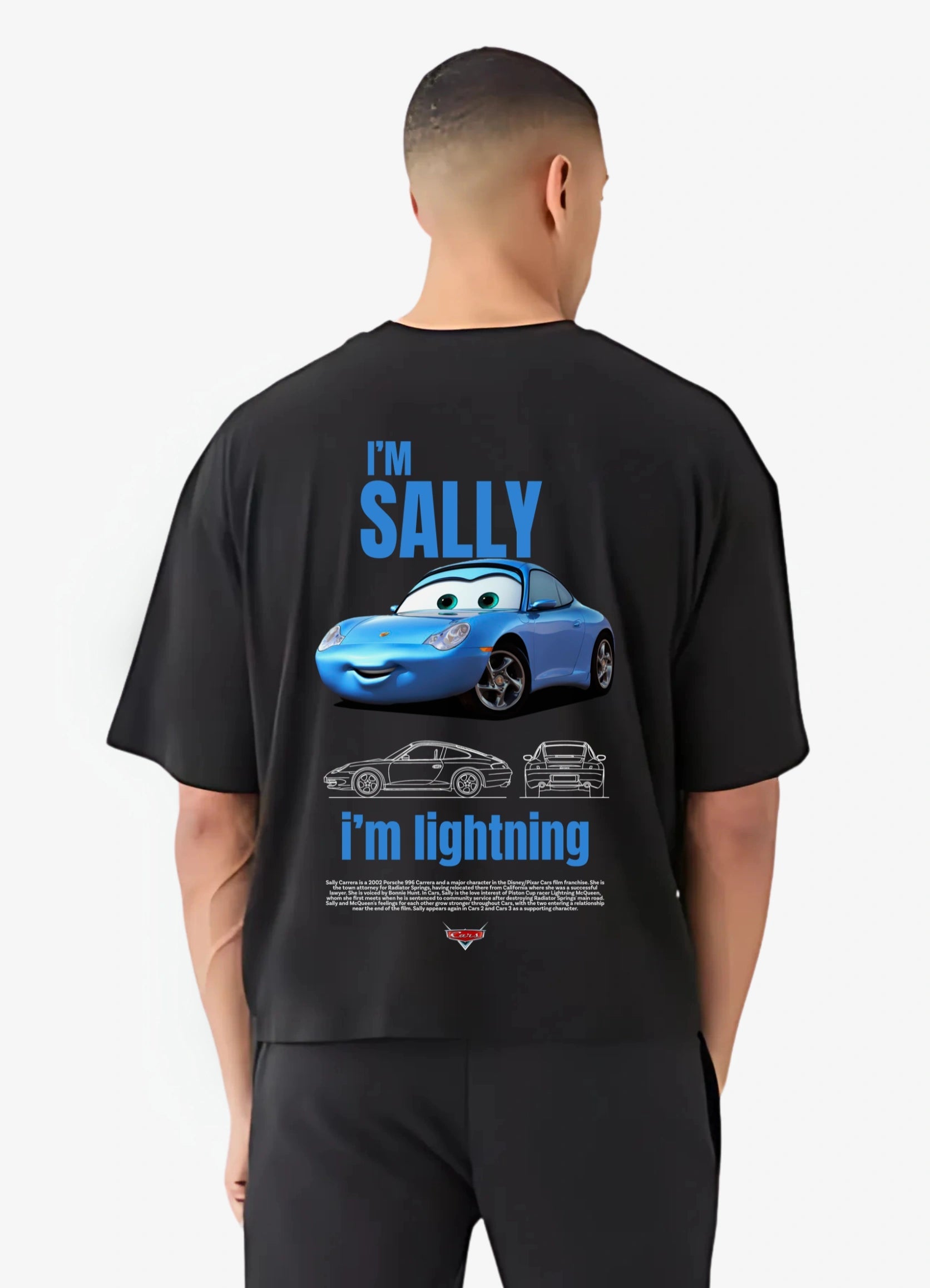 Im Sally Oversized T-shirt Black - Strells
