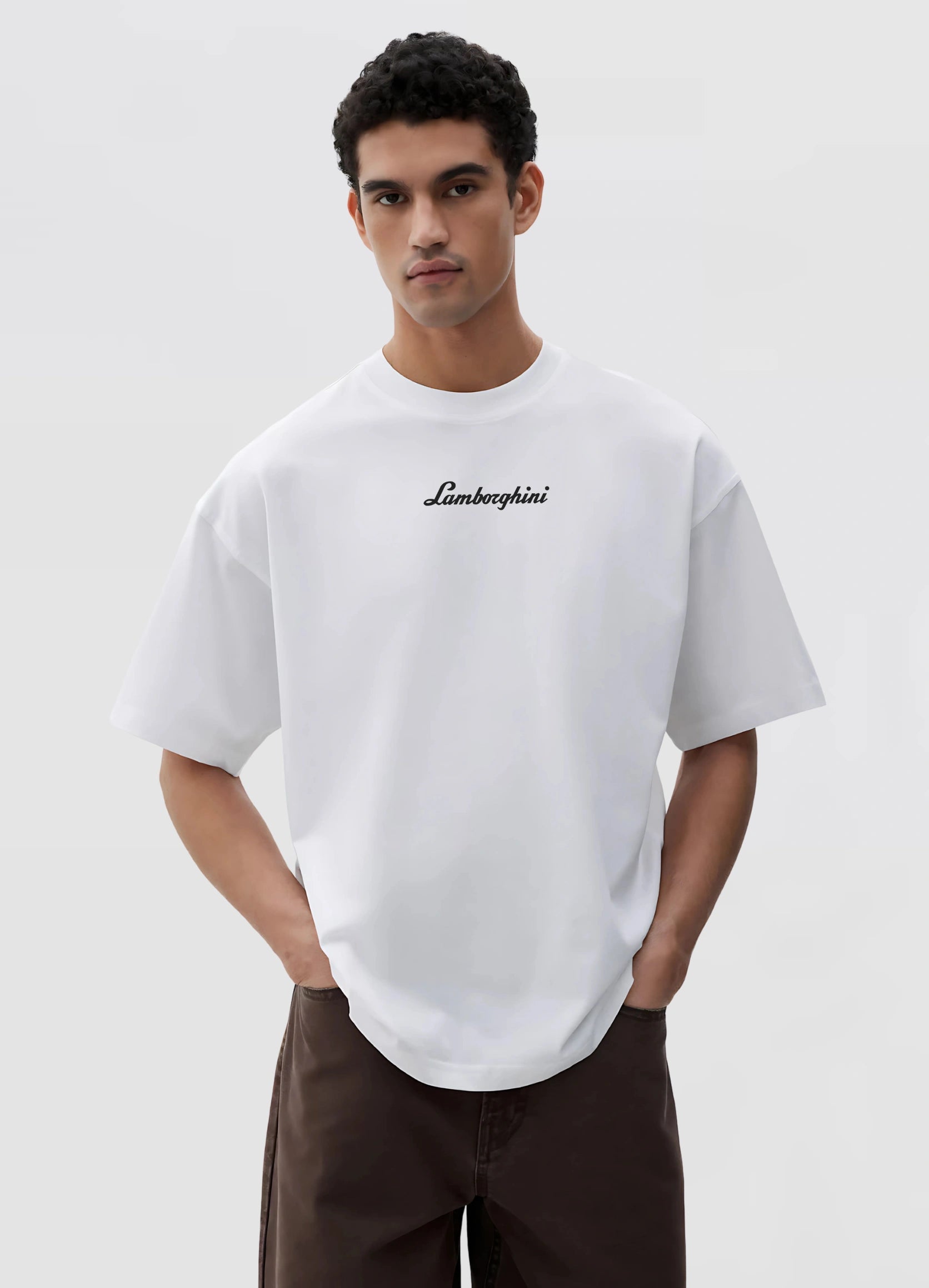 Lamborghini Aventador S Oversized T-shirt Off - white - Strells