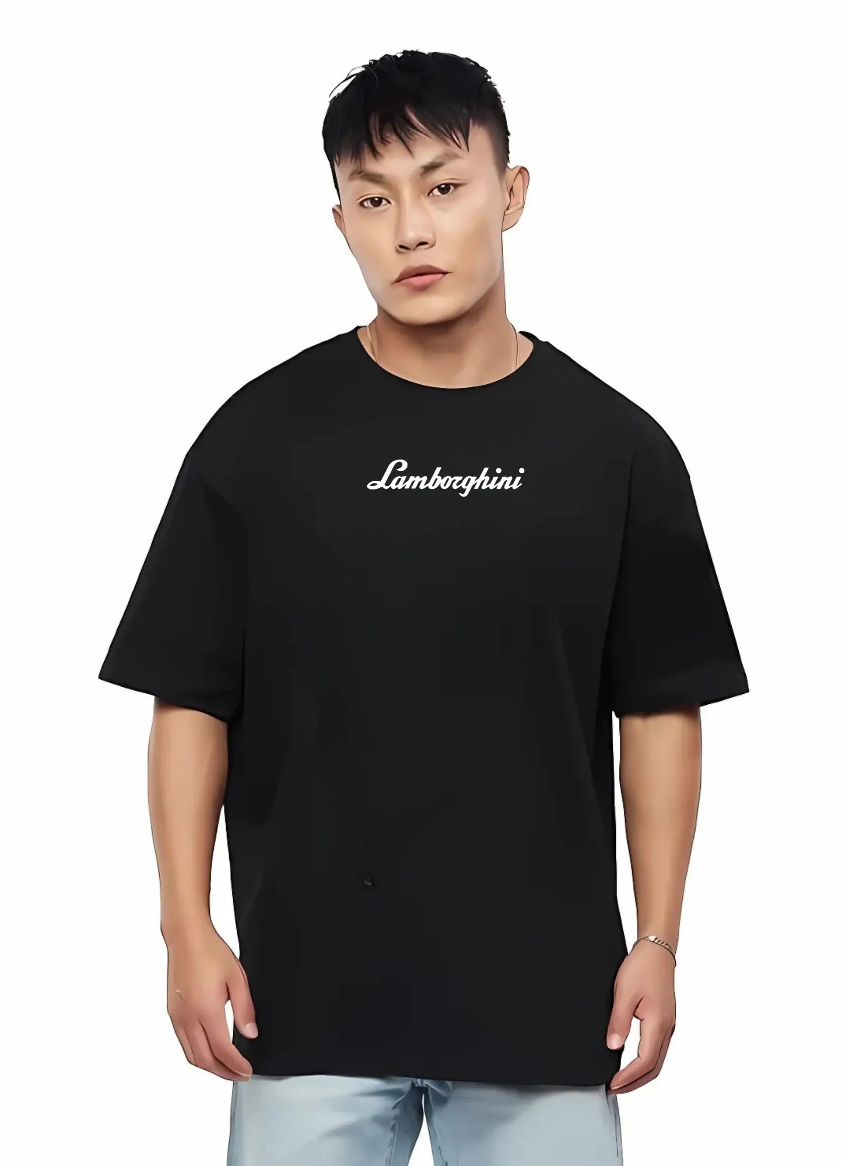 Lamborghini Oversized Fit T-shirt Black - Strells