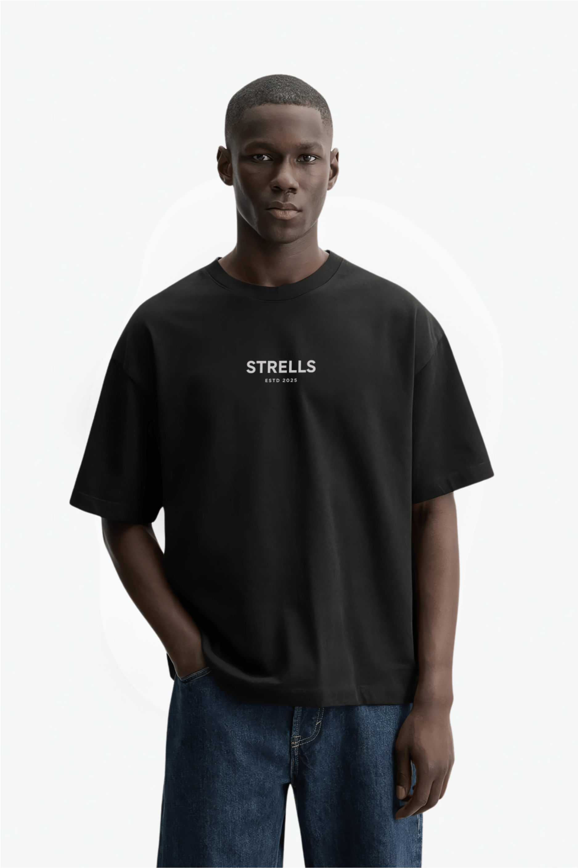 Le Paris Oversized T-shirt Black - Strells