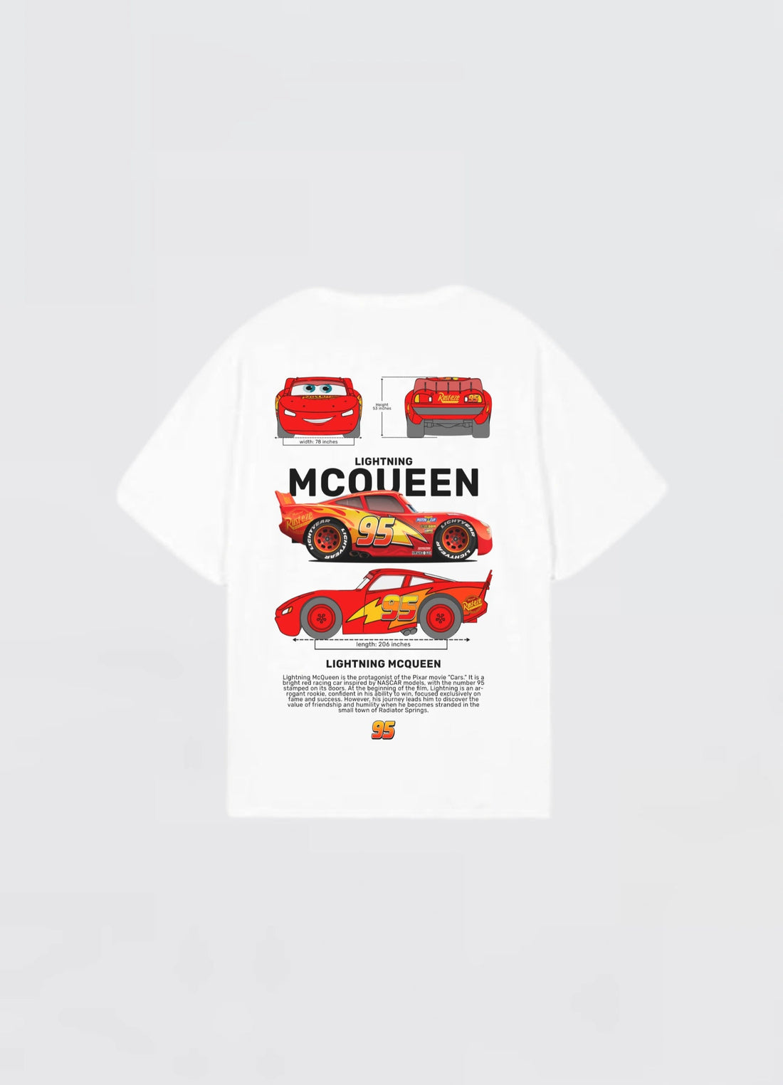 Lighting MC Queen Oversized T-shirt Off - white - Strells