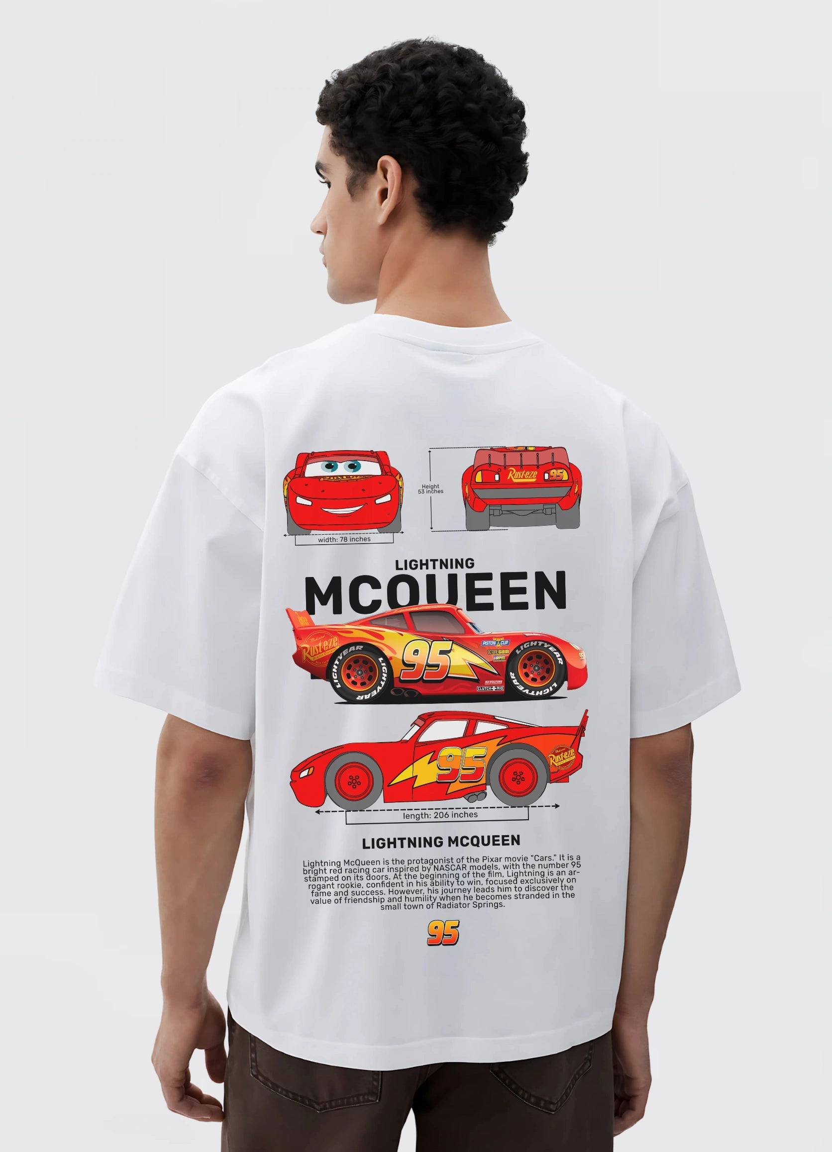 Lighting MC Queen Oversized T-shirt Off - white - Strells