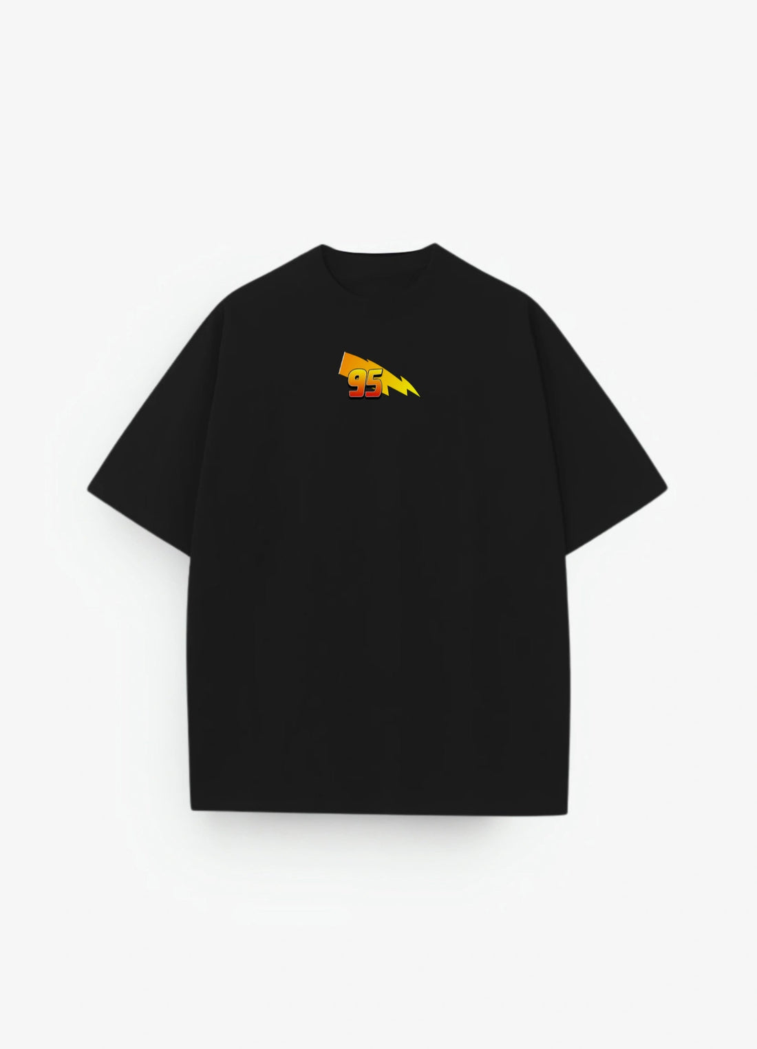 Lightining Mcqueen Oversized T-shirt Black - Strells