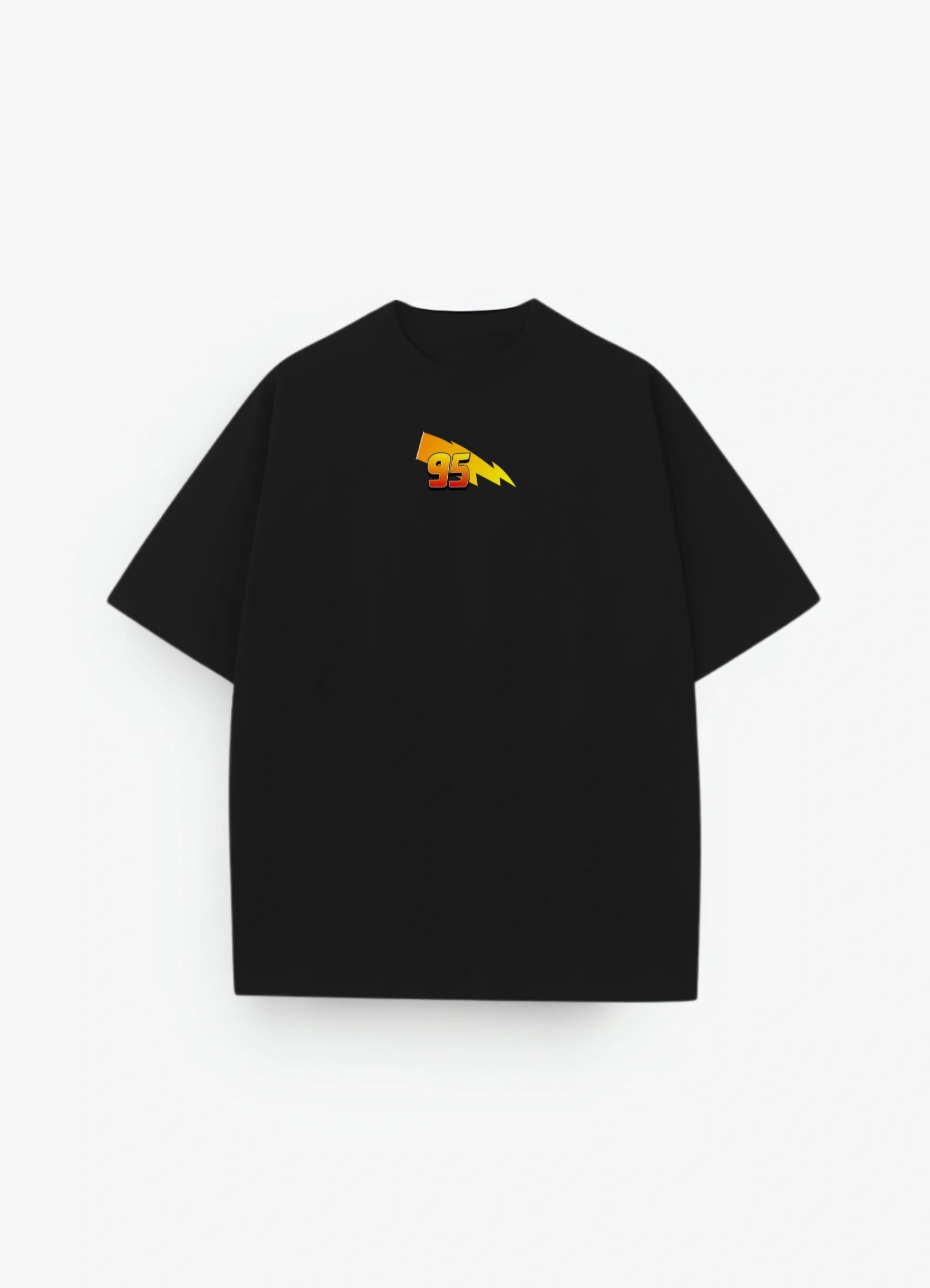 Lightining Mcqueen Oversized T-shirt Black - Strells