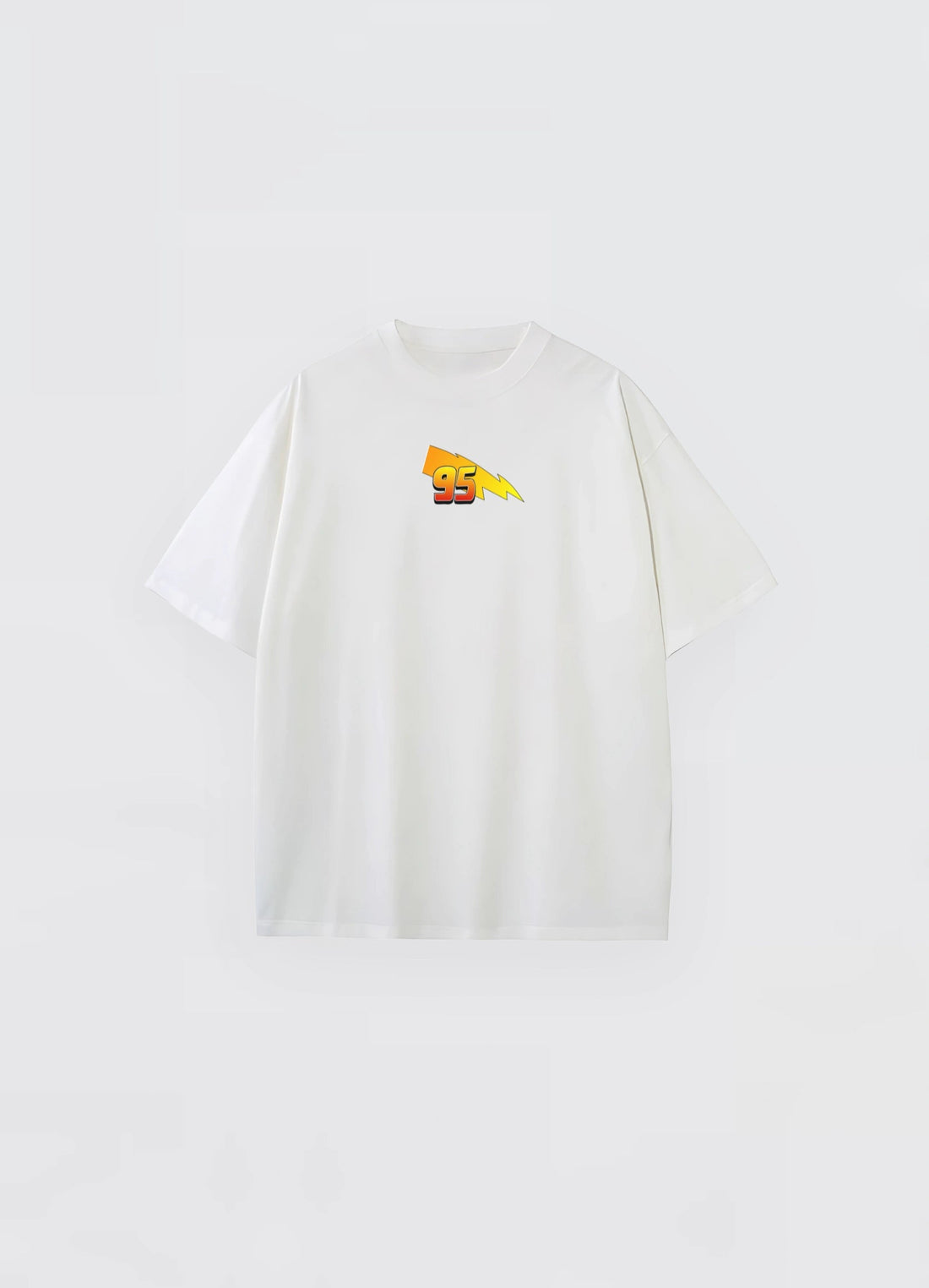 Lightining Mcqueen Oversized T-shirt Off - white - Strells