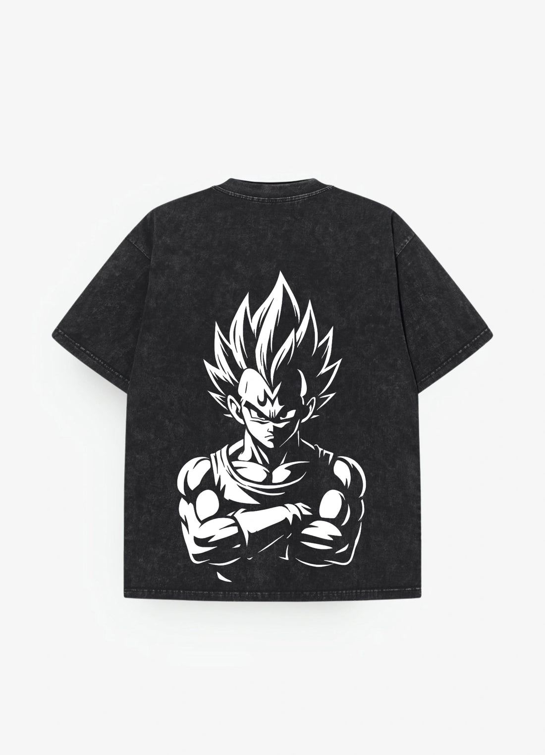 Majin Vegeta Oversized Acid Washed T-shirt - Strells