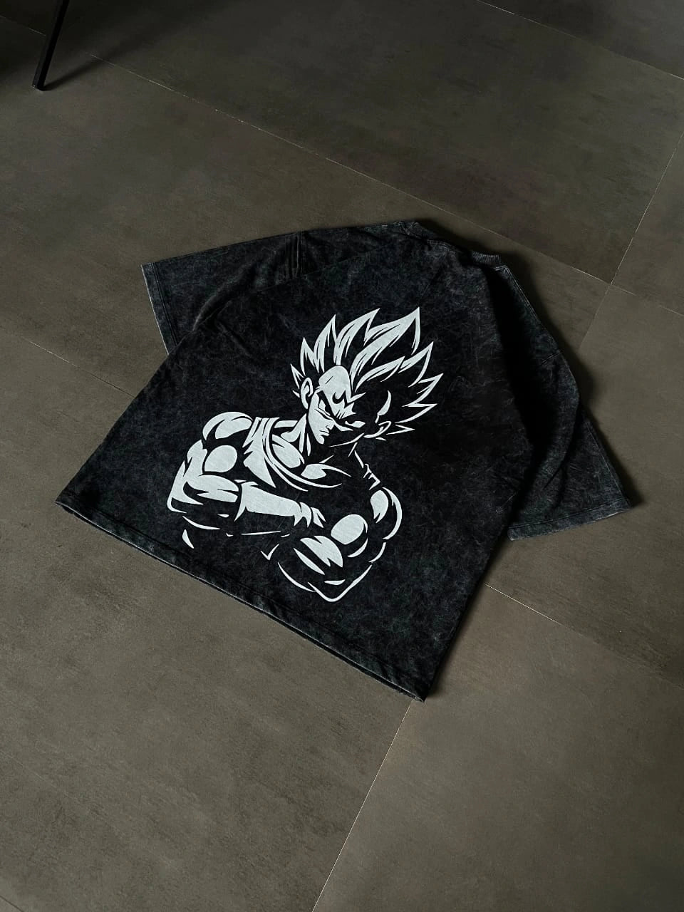 Majin Vegeta Oversized Acid Washed T-shirt - Strells