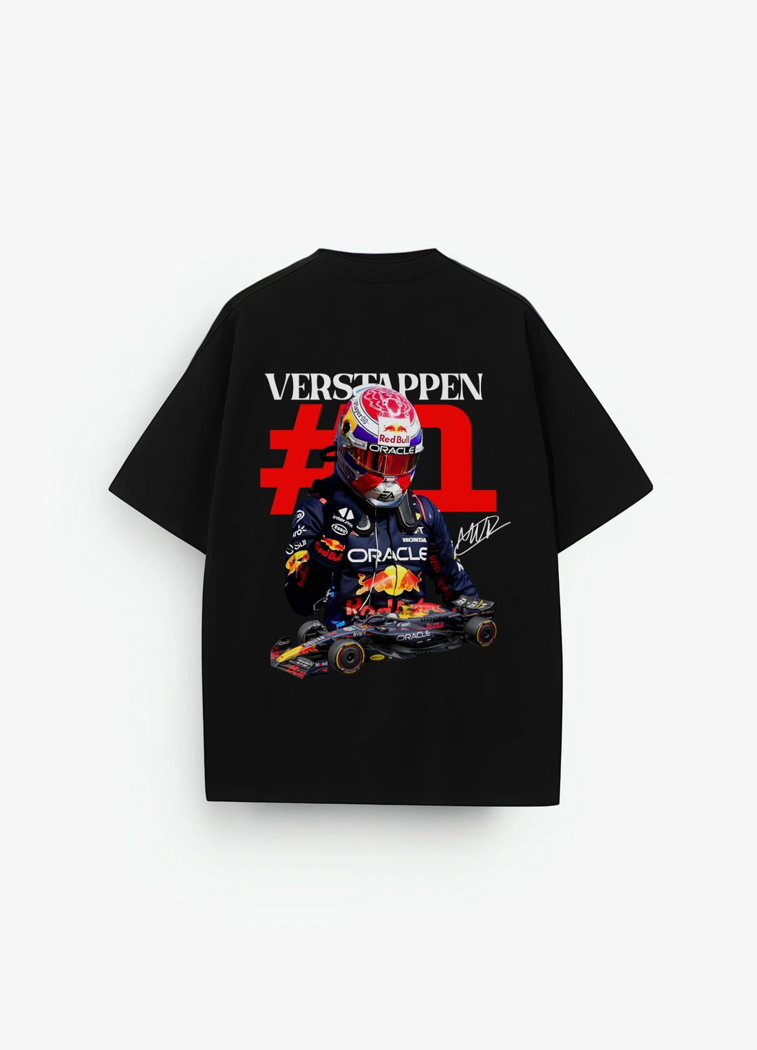Max Verstappen Oversized T-shirt Black - Strells
