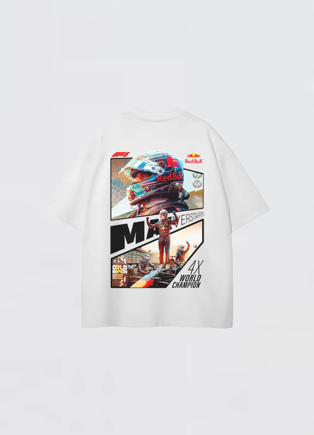 Max Verstappen Oversized T-shirt White - Strells