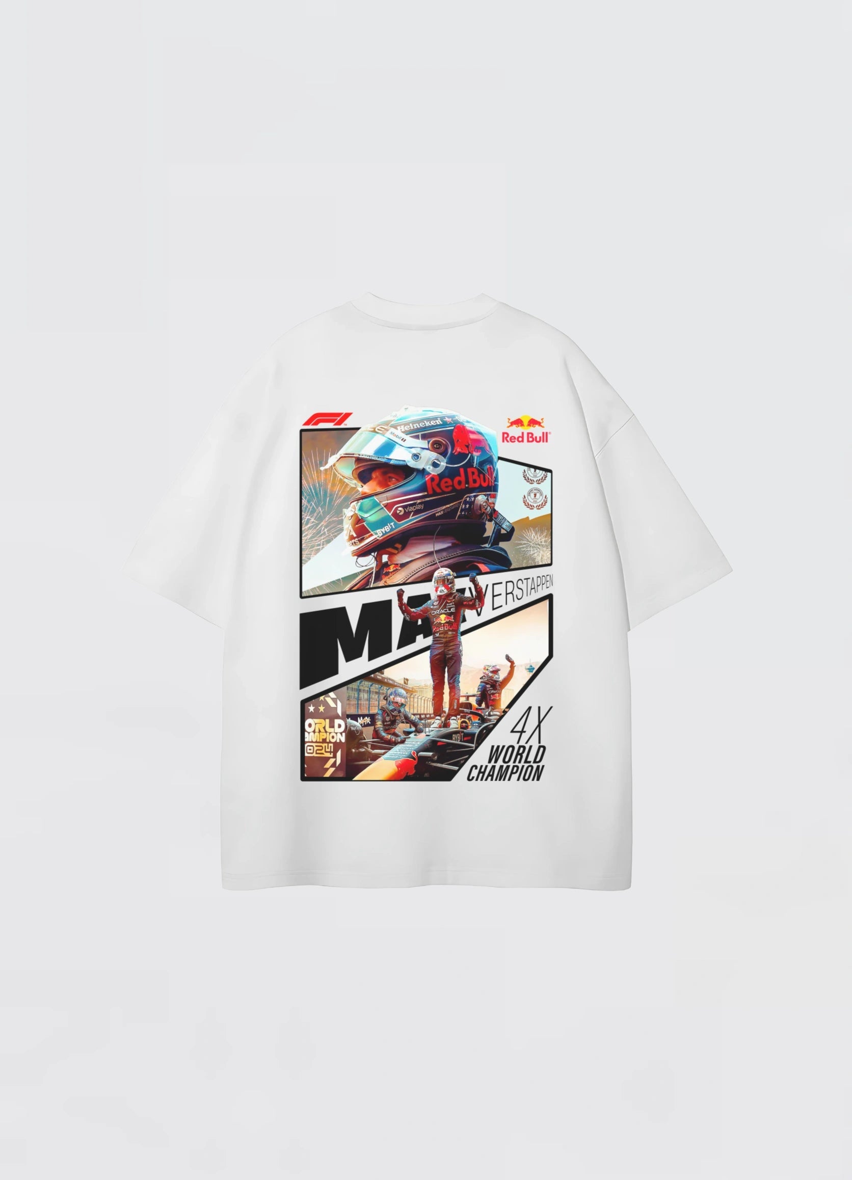 Max Verstappen Oversized T-shirt White - Strells