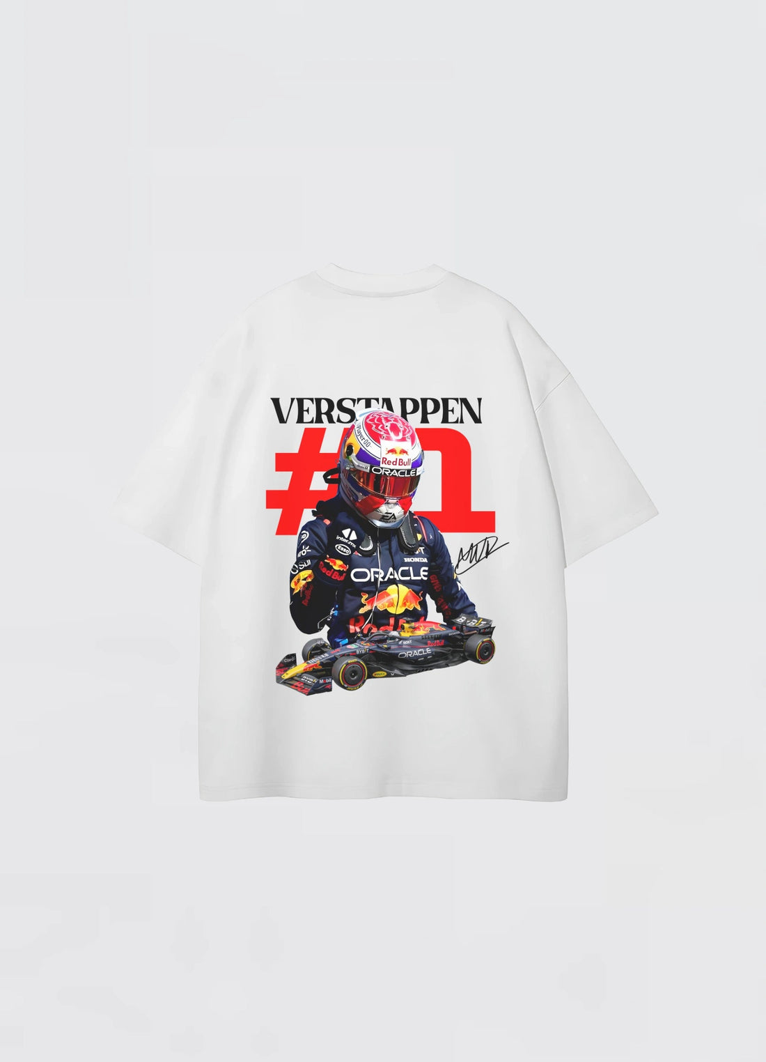 Max Verstappen Oversized T-shirt White - Strells