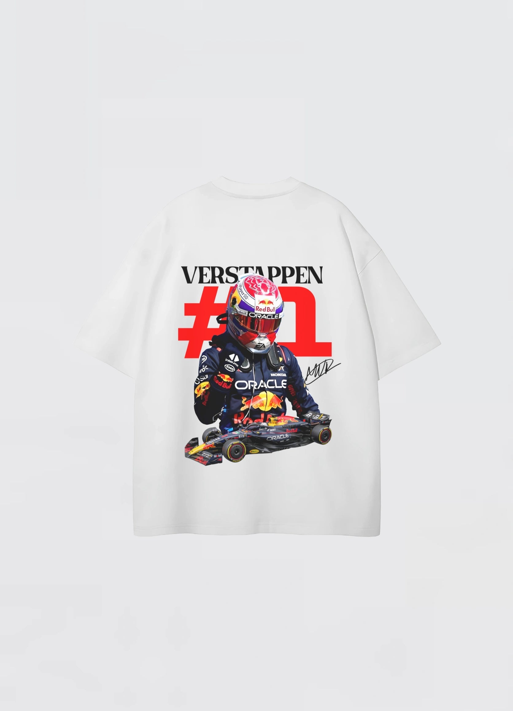 Max Verstappen Oversized T-shirt White - Strells