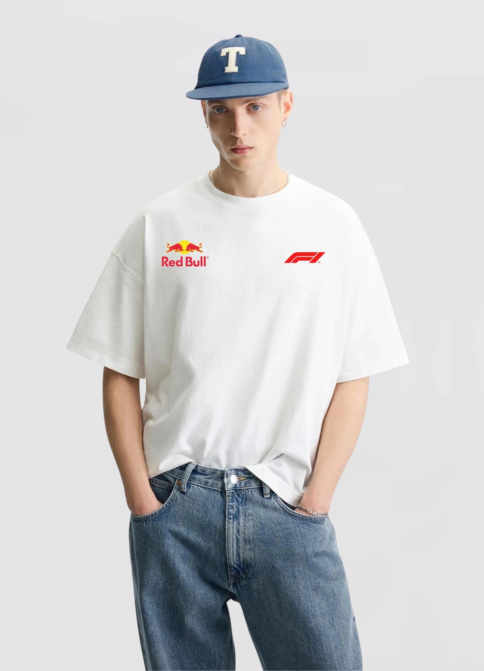 Max Verstappen Red bull Team Oversized T-shirt Off - white - Strells