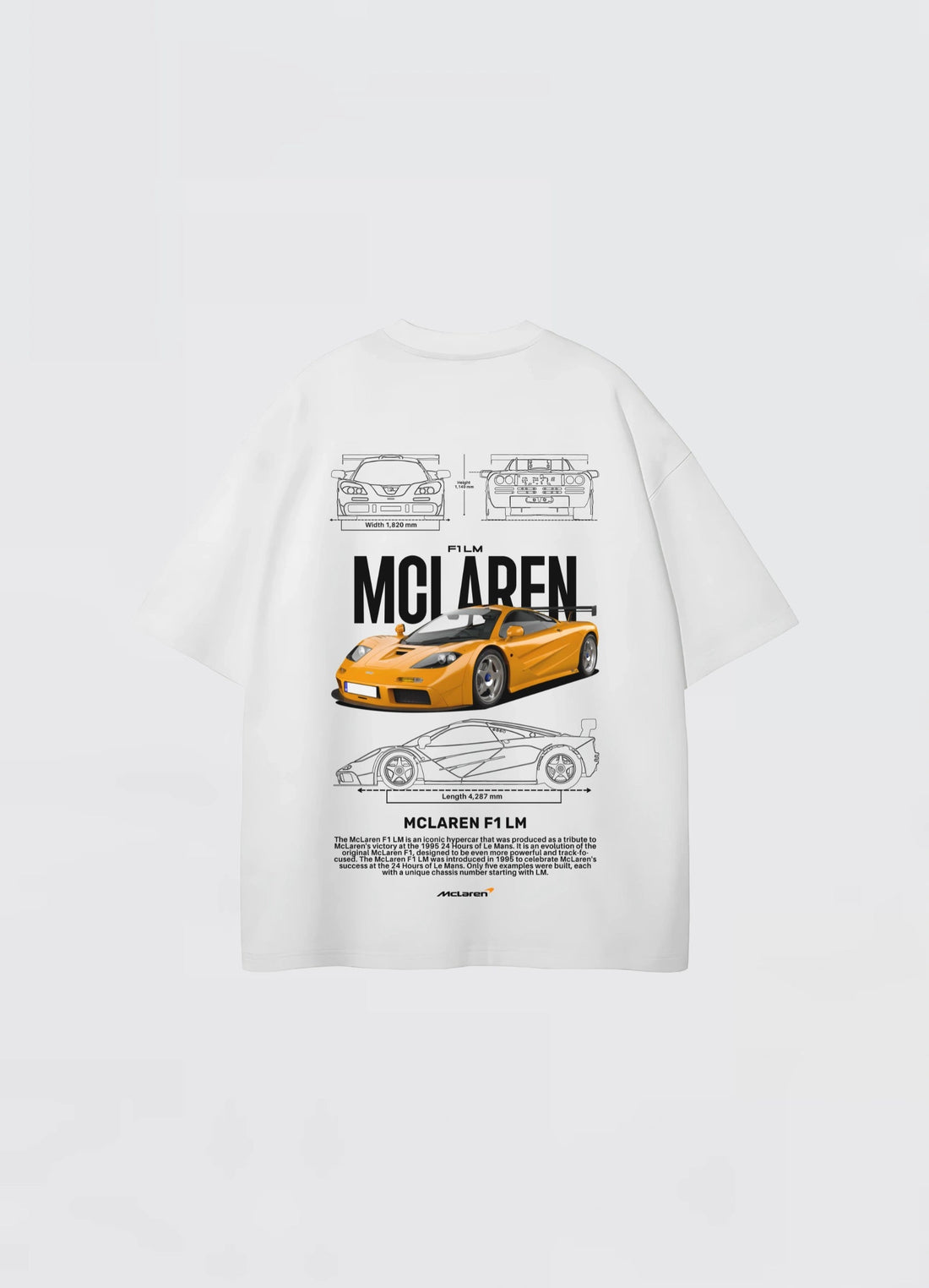 Mclaren F1 LM Oversized T-shirt Off - white - Strells