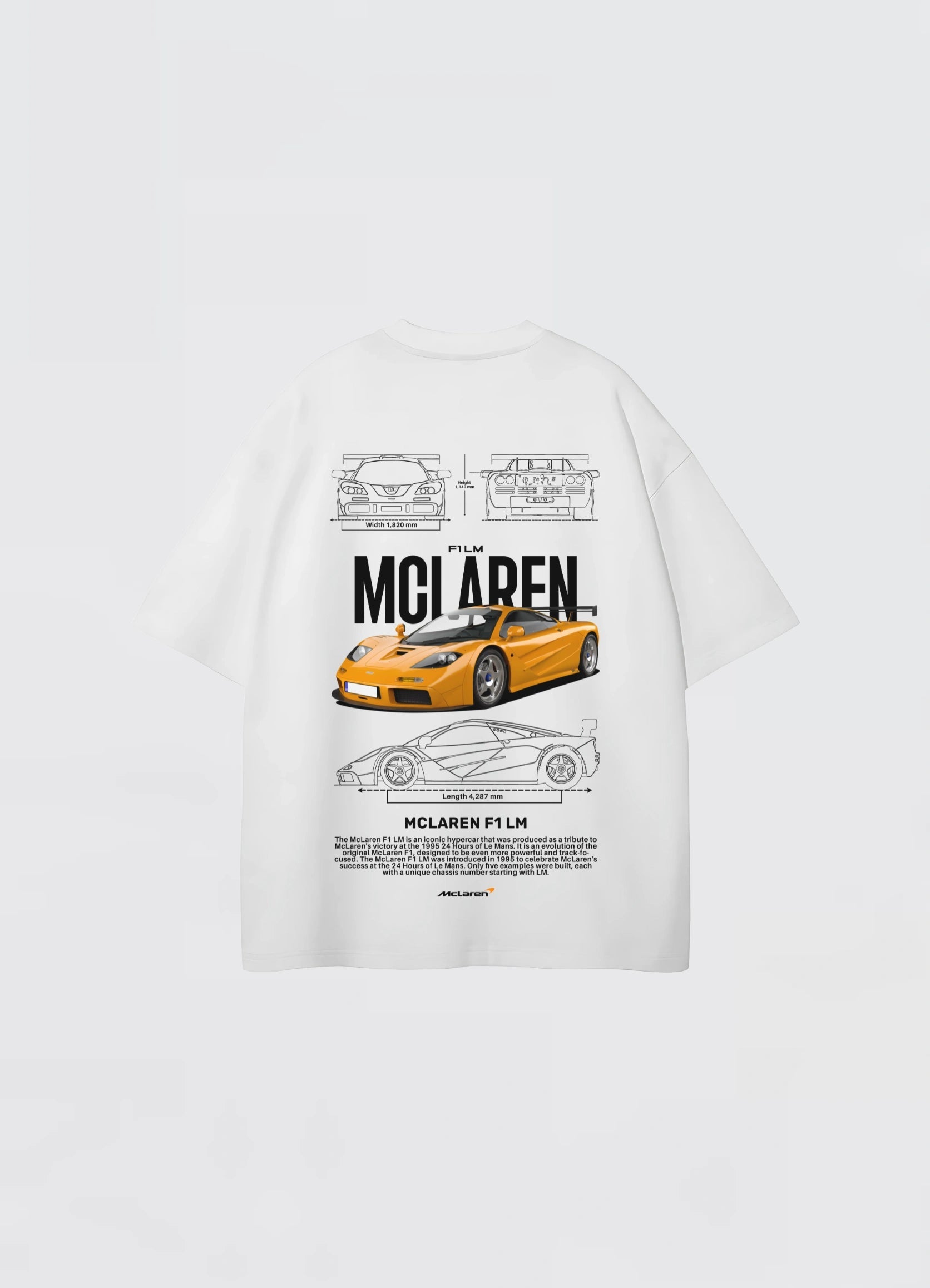 Mclaren F1 LM Oversized T-shirt Off - white - Strells
