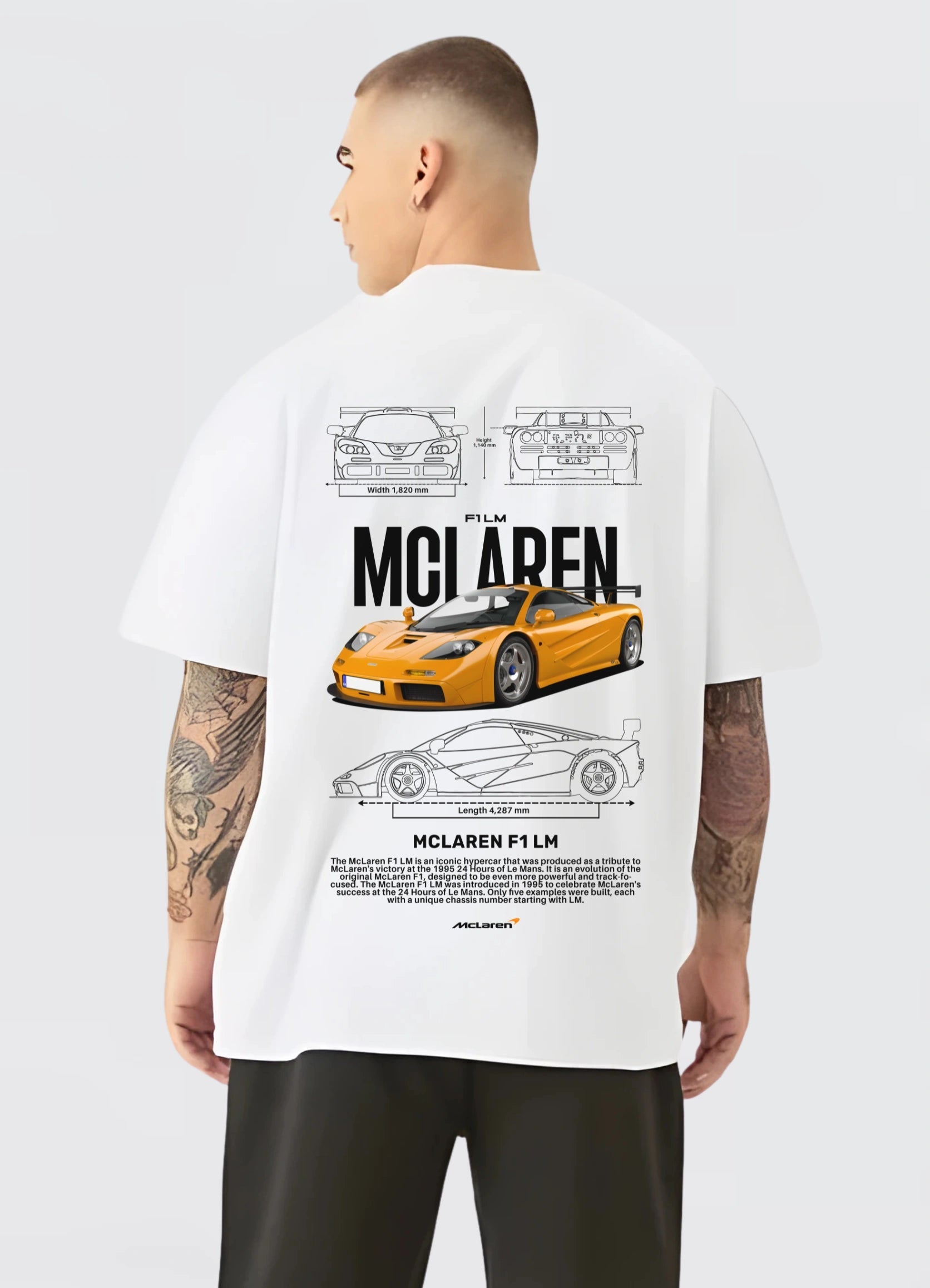 Mclaren F1 LM Oversized T-shirt Off - white - Strells