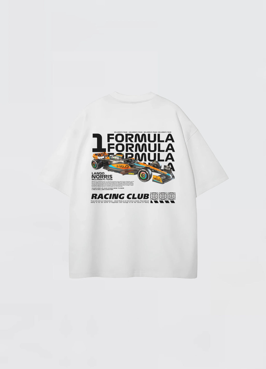 Mclaren Formula 1 Team Oversized T-shirt Off - white - Strells