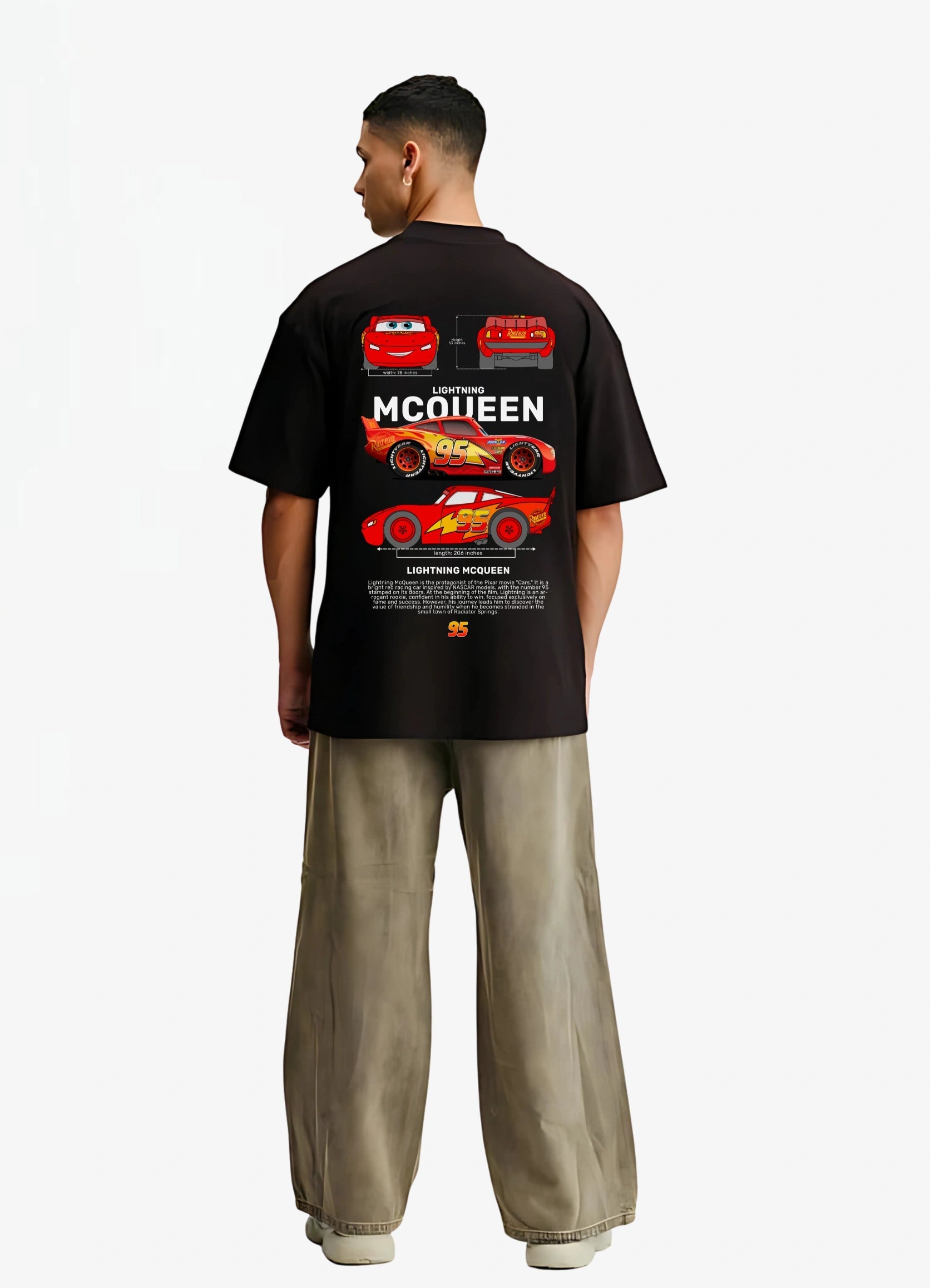 McQueen Oversized Fit T-shirt Black - Strells