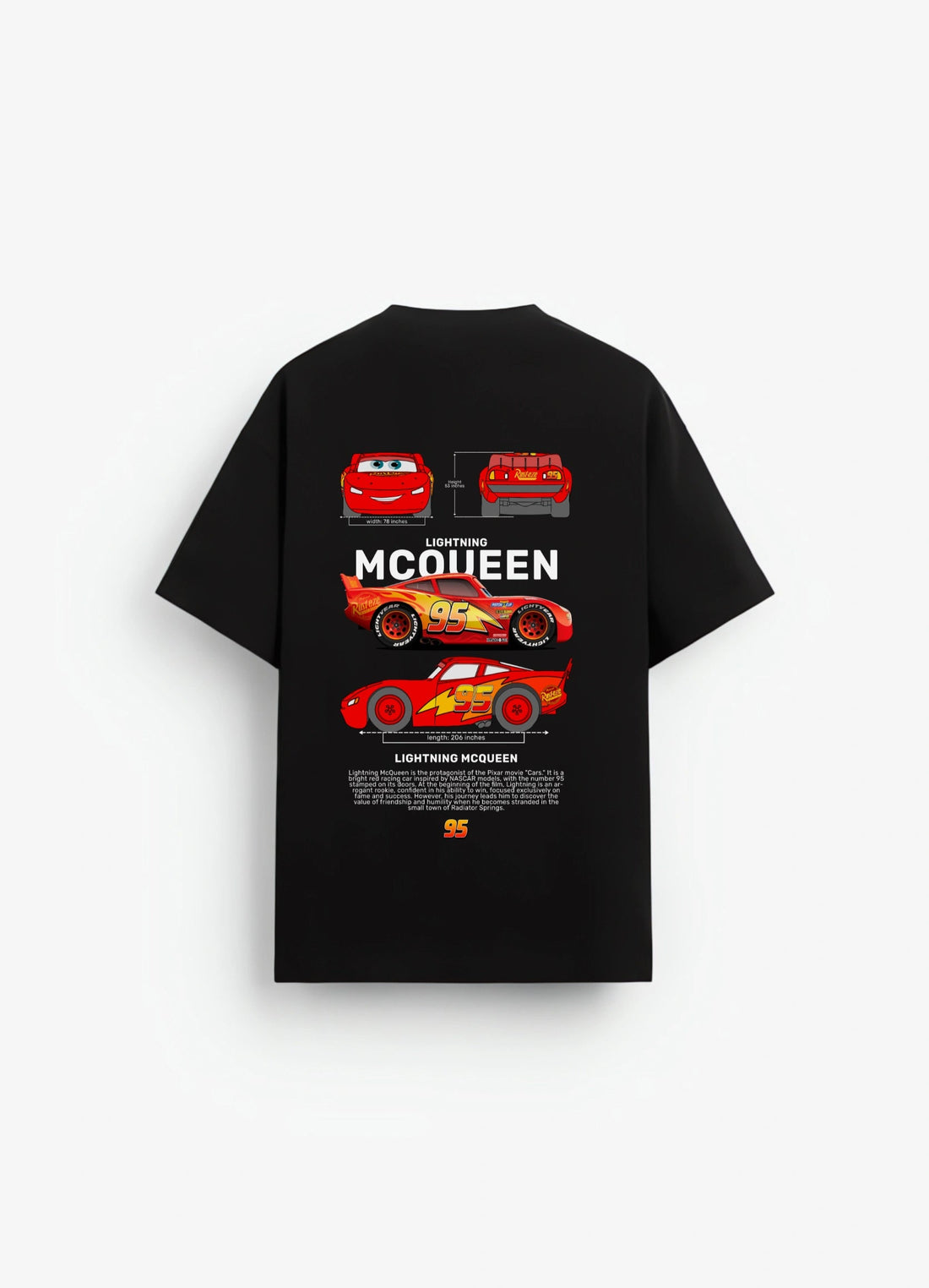 McQueen Oversized Fit T-shirt Black - Strells
