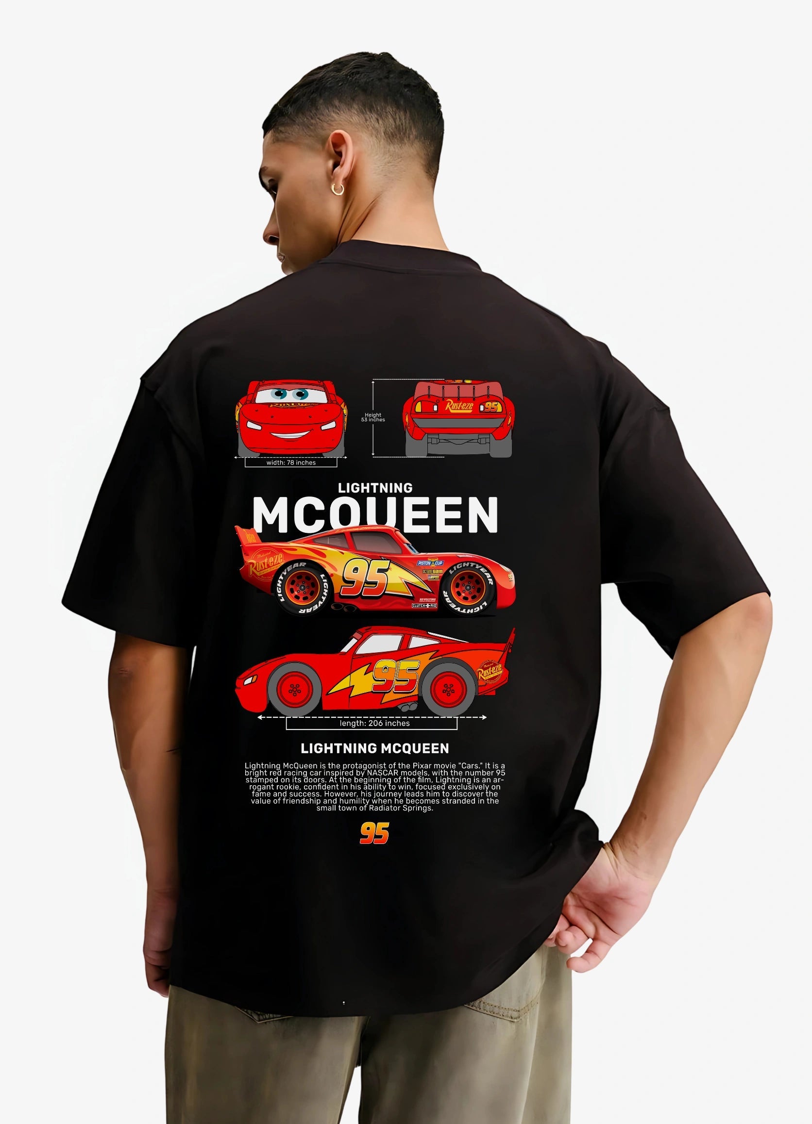McQueen Oversized Fit T-shirt Black - Strells