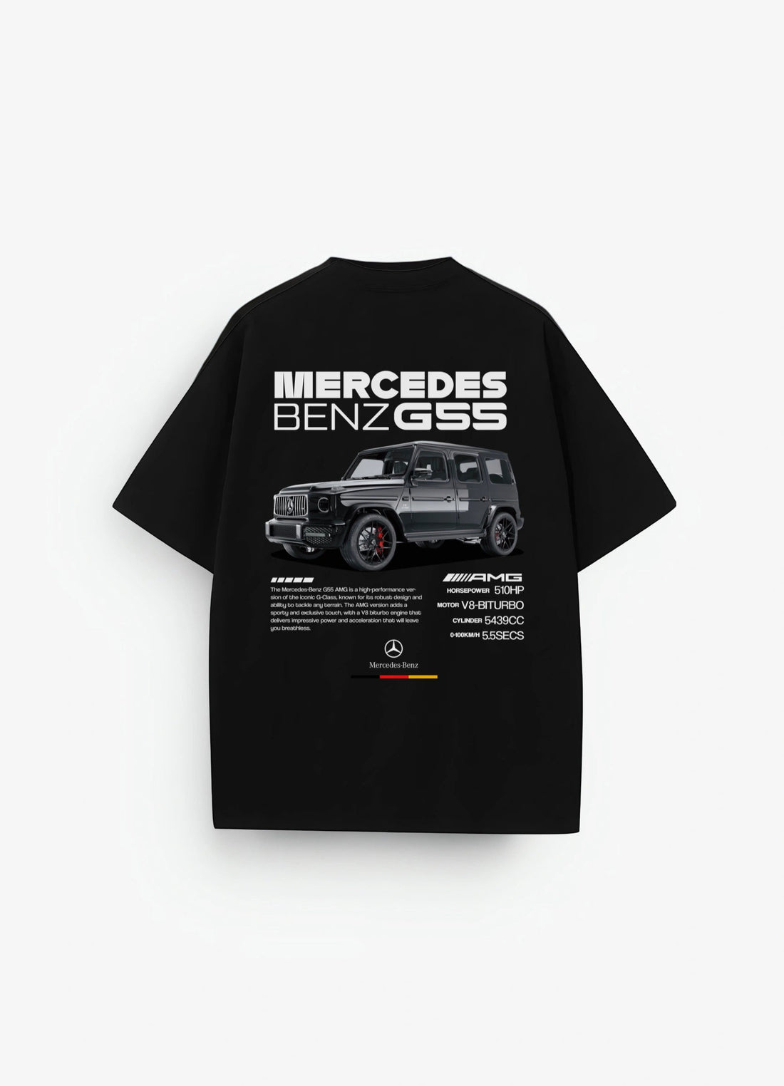 Mercedes AMG G55 Oversized T-shirt Black - Strells