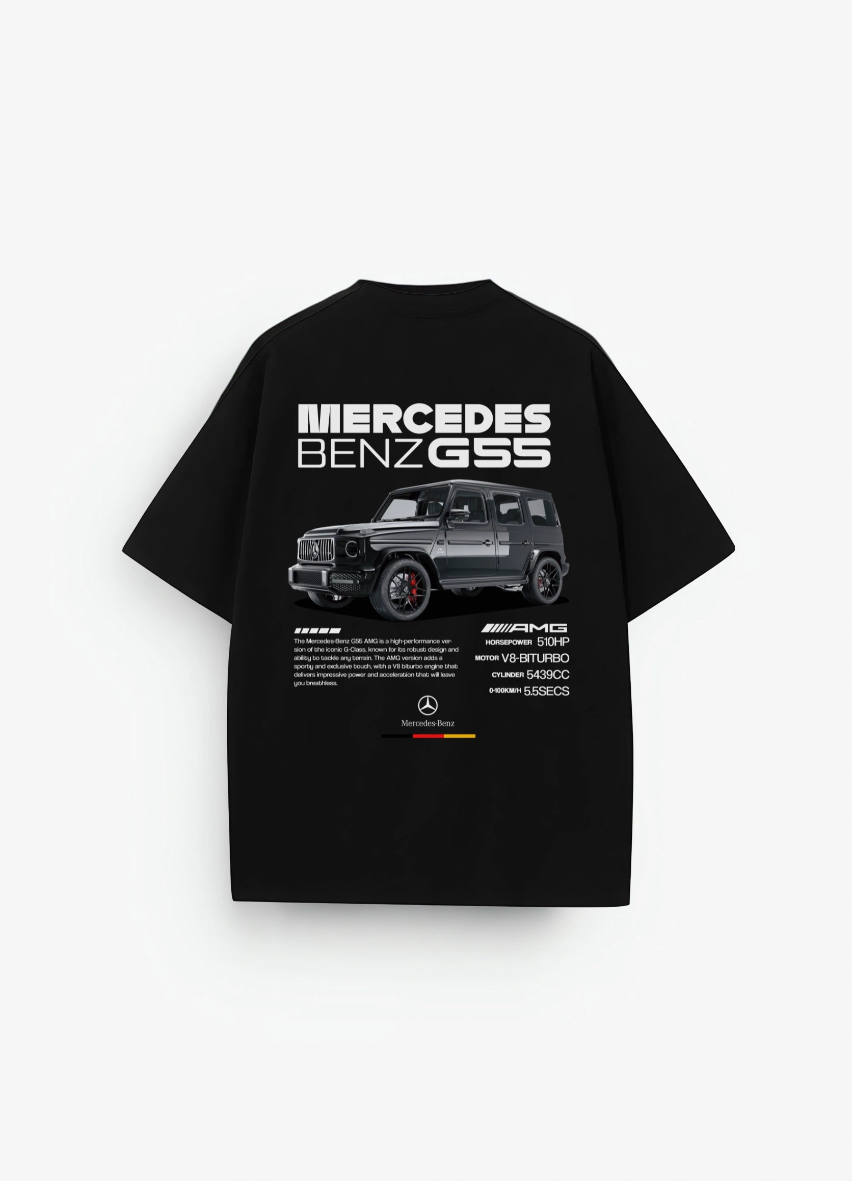 Mercedes AMG G55 Oversized T-shirt Black - Strells