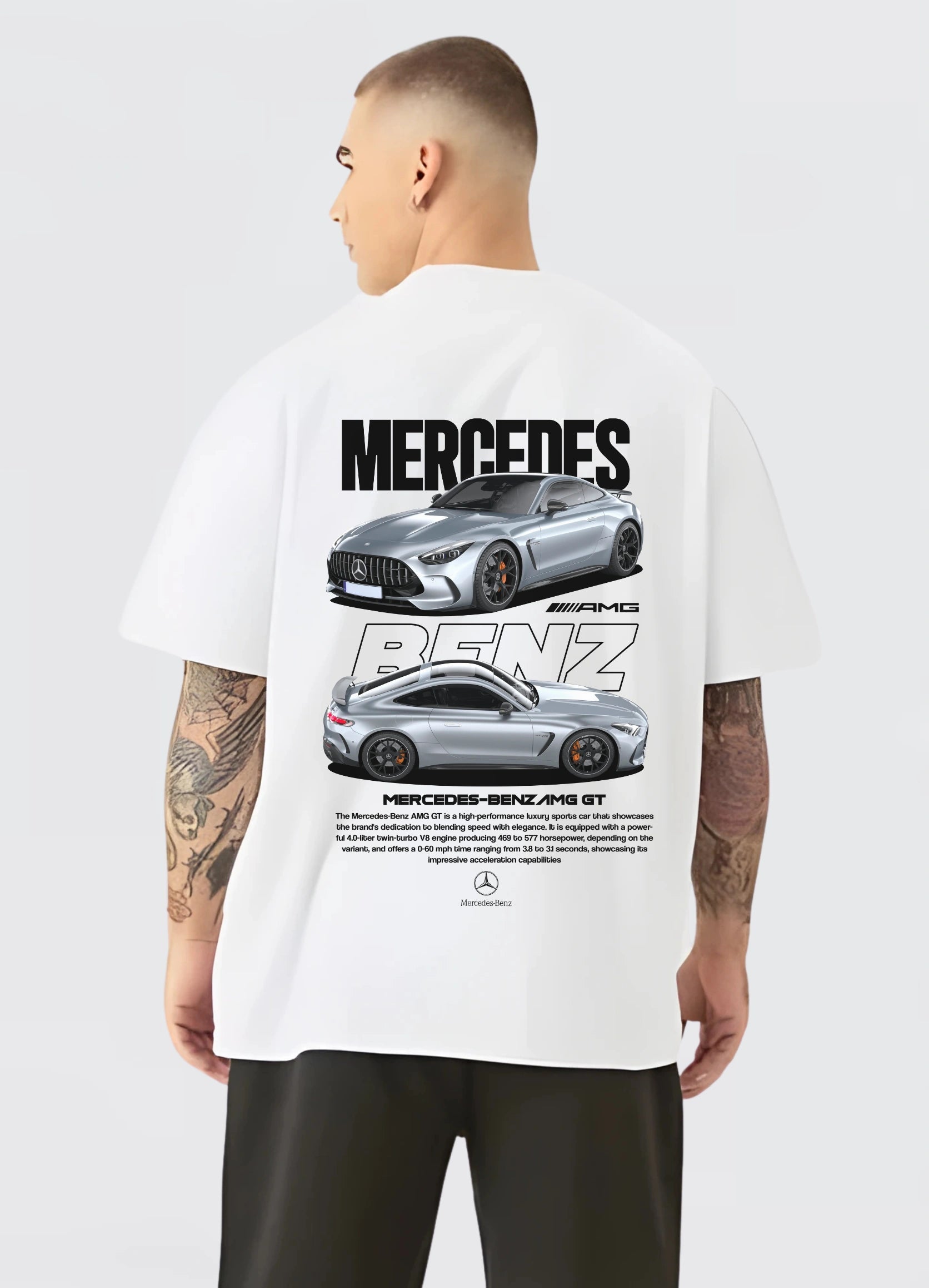 Mercedes AMG GT Oversized T-shirt Off - white - Strells